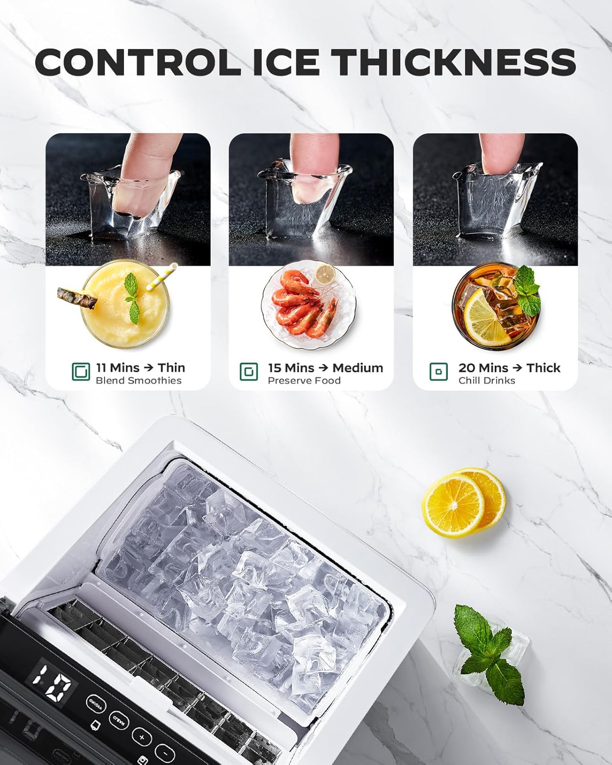 Silonn Ice Makers Countertop: Infographics