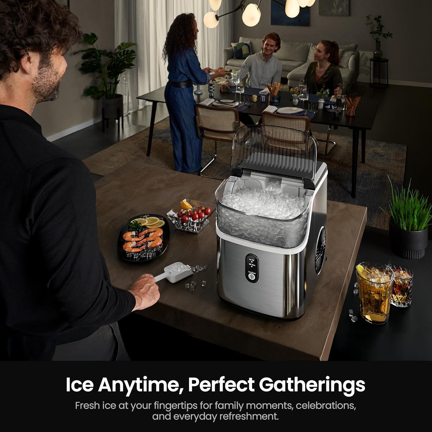 Kismile Nugget Ice Makers Countertop: Infographics