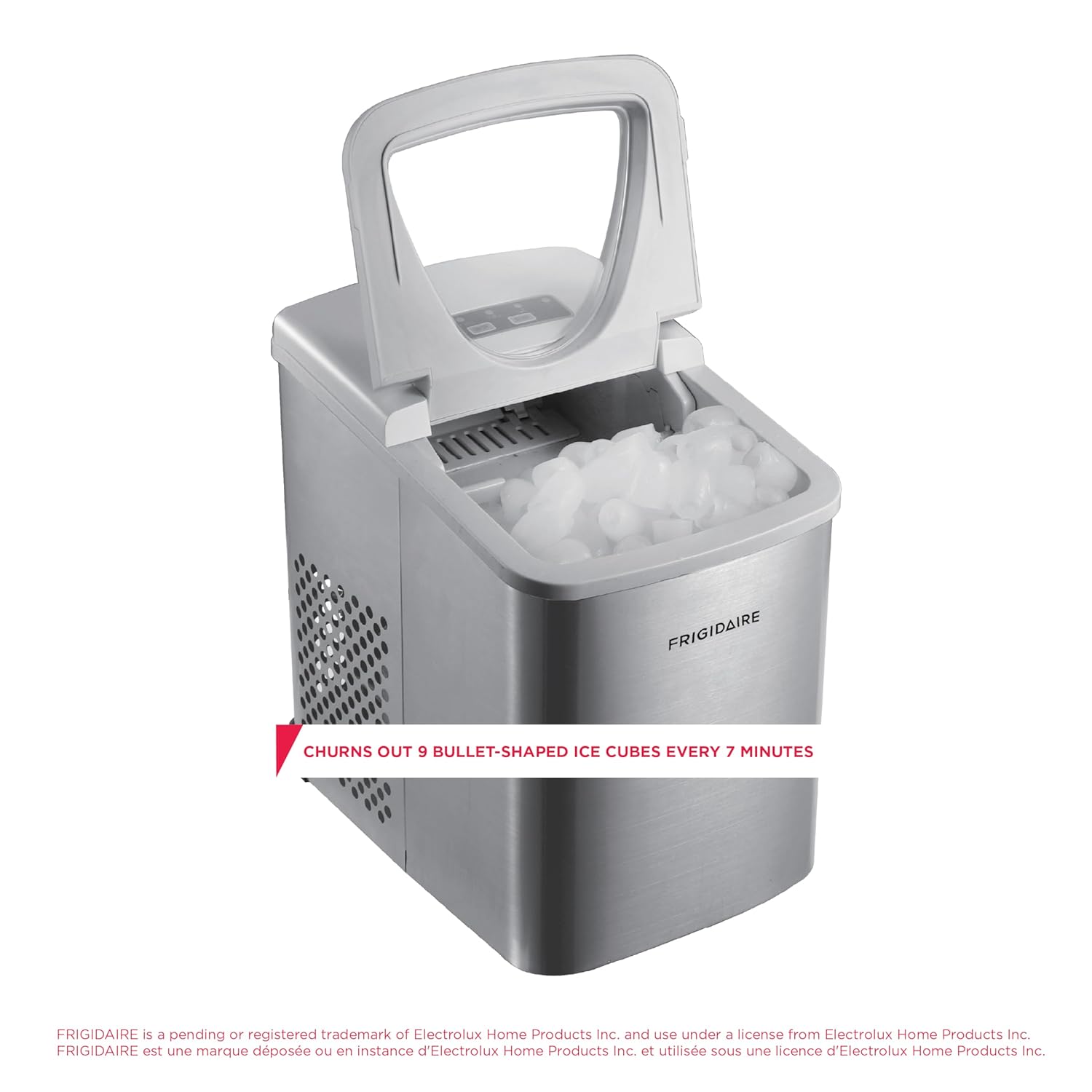 Highlights the product's ability to quickly produce ice, emphasizing its efficiency and convenience for users.