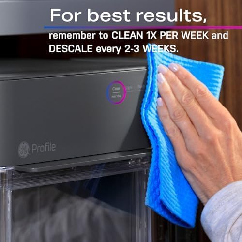 Provides clear instructions on how often to clean and descale the appliance for optimal performance.