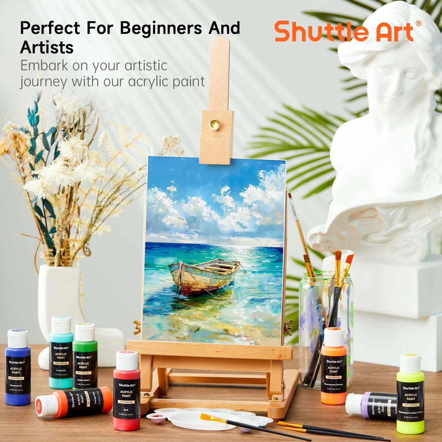 Shuttle Art Acrylic Paint Set: Infographics