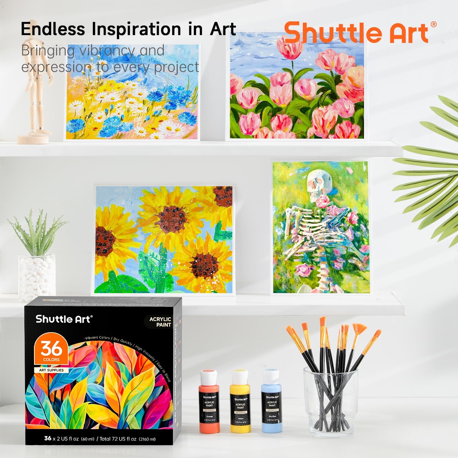 Shuttle Art Acrylic Paint Set: Infographics