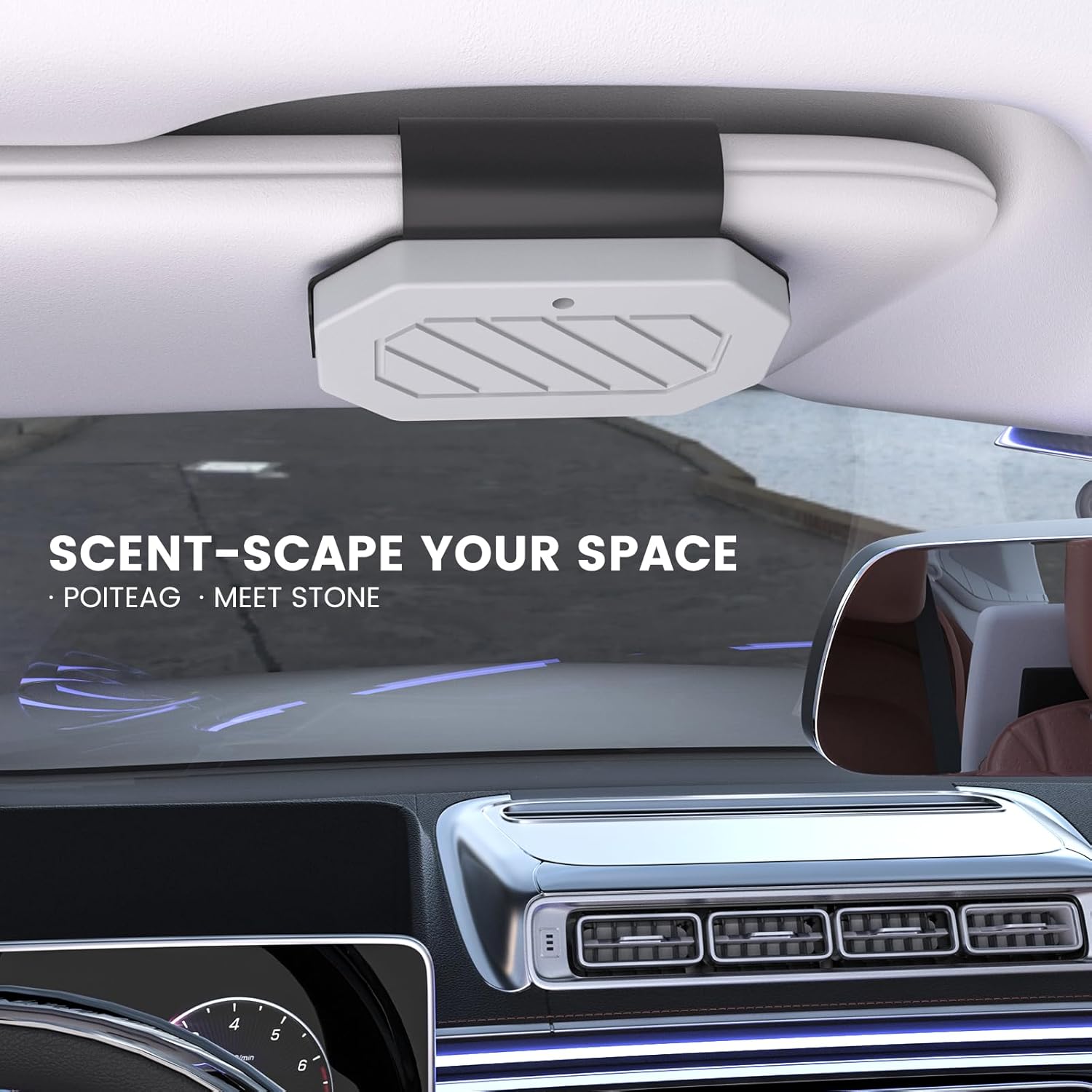 Highlights the product's ability to add pleasant scents to a vehicle interior, enhancing the driving experience.