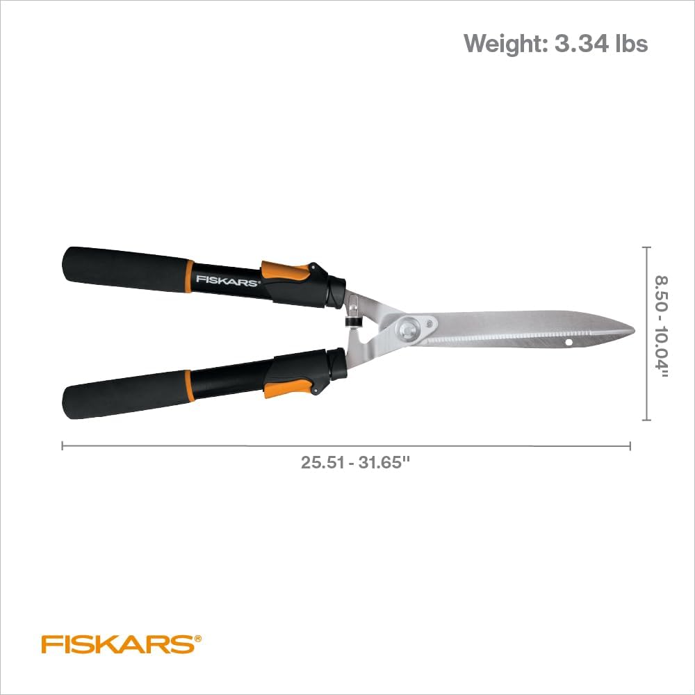 Provides exact measurements and weight of the hedge shears to help customers understand the product's size and heft. Communicates specific product measurements to help customers assess if the tool…