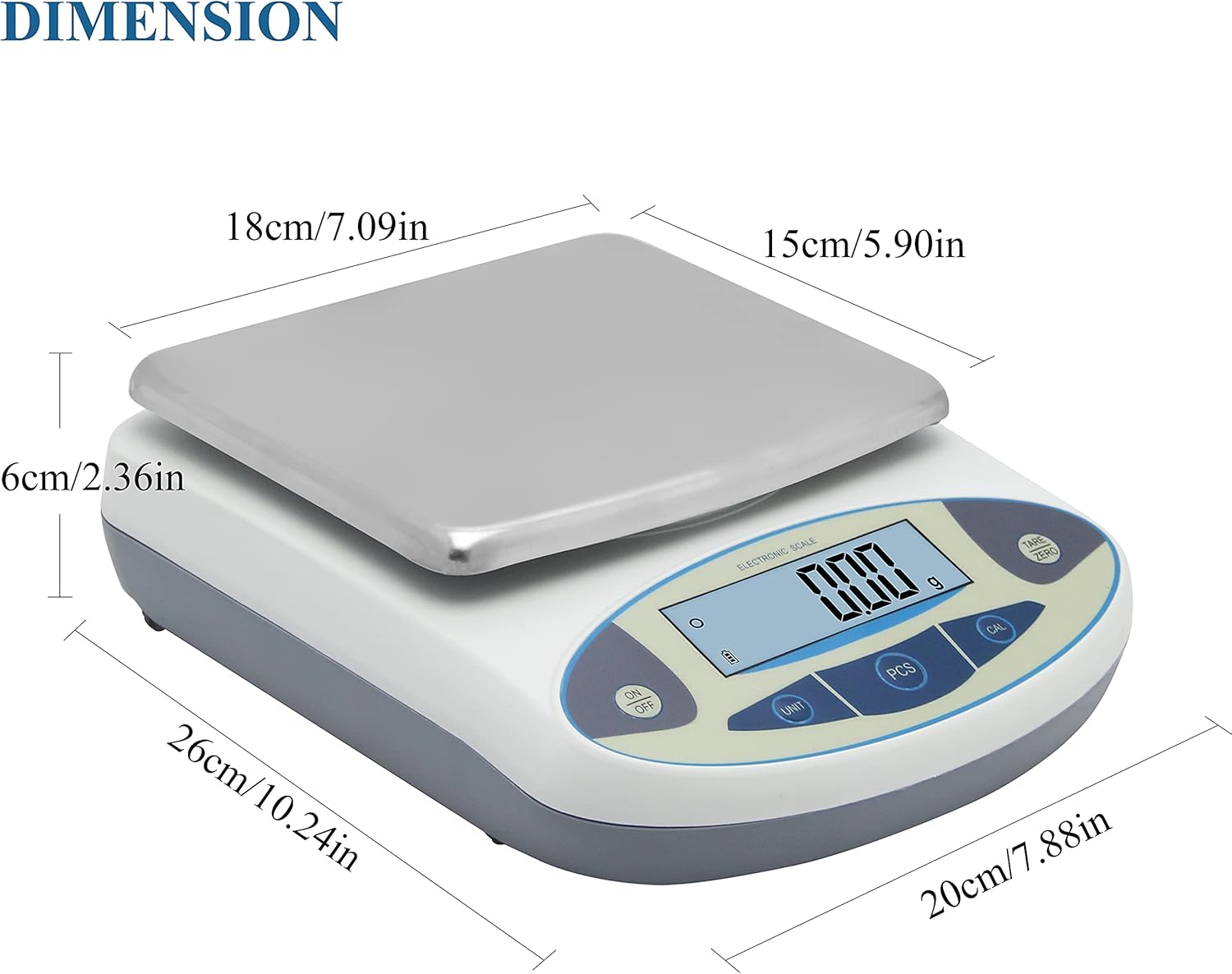 Provides exact measurements of the product to eliminate confusion about its physical size.