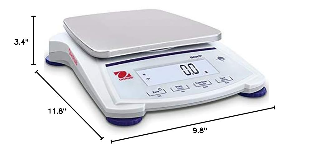 Provides exact measurements of the scale to help customers understand its physical size and ensure it fits their workspace.