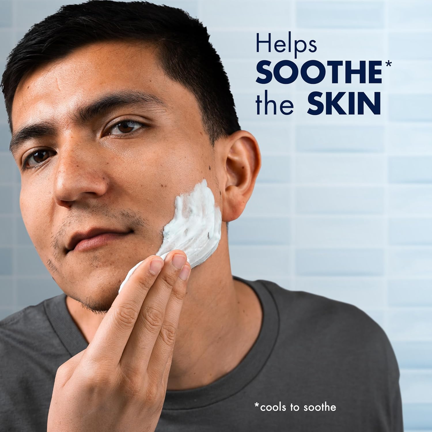 Highlights the product's ability to soothe the skin, reassuring potential customers about its gentle and calming effects.