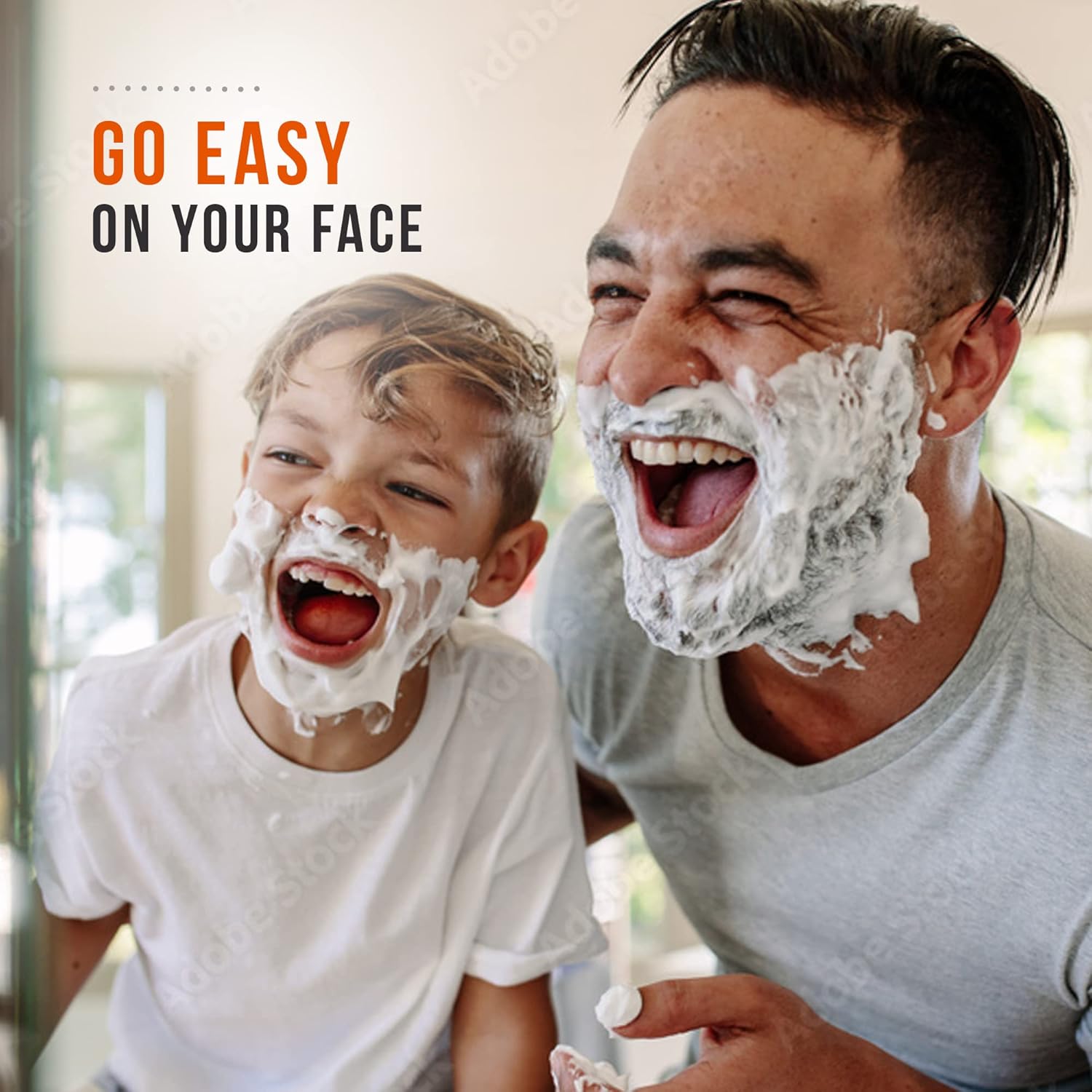 Emphasizes the product's gentle and enjoyable shaving experience for both adults and children, promoting it as family-friendly and comfortable to use.
