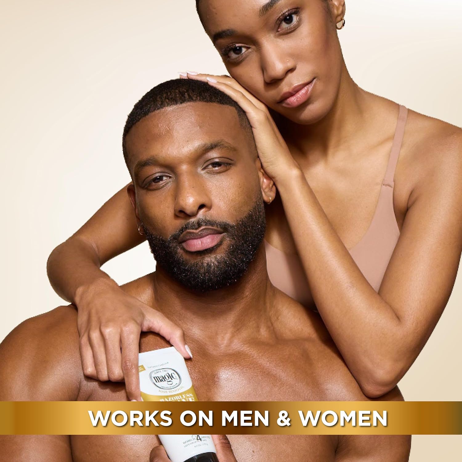 Emphasizes that the product is effective for both men and women, appealing to a wider customer base.
