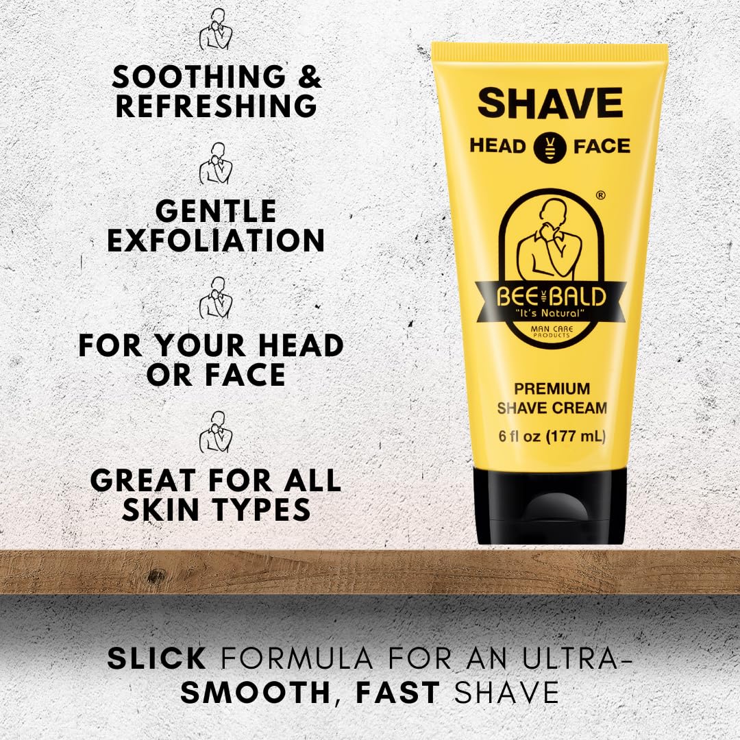 Highlights multiple benefits of the shave cream to show its versatility and effectiveness for different users and skin types.