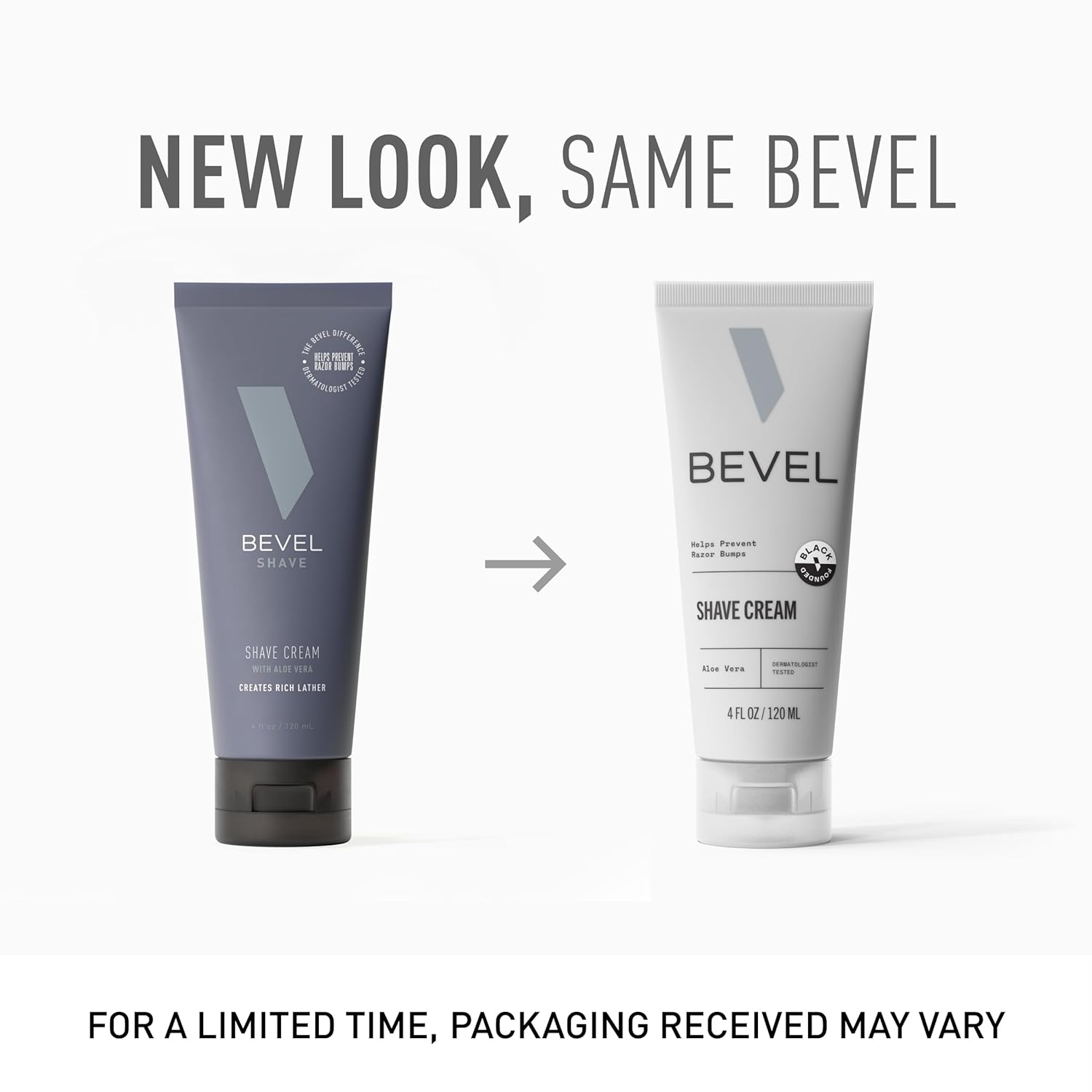 Informs customers about the product's new packaging while reassuring them that the product itself remains unchanged.
