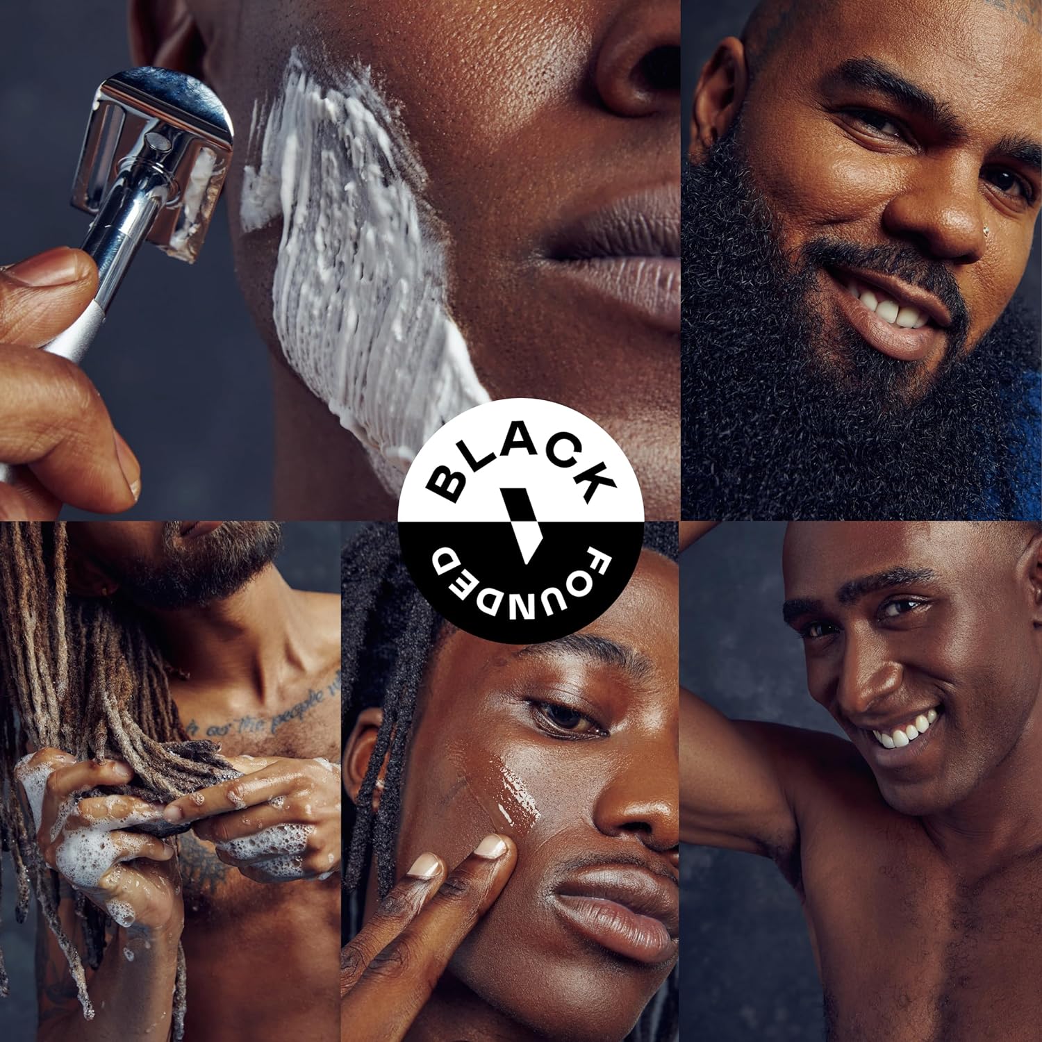 Showcases the brand's focus on grooming products for Black men, emphasizing diversity and inclusivity in personal care. Demonstrates various grooming applications and needs for Black men, from…