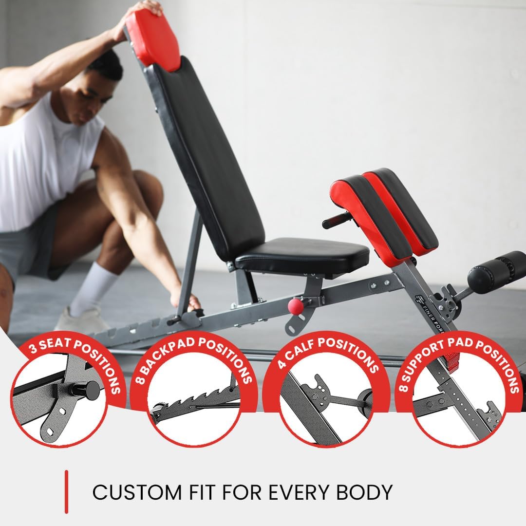 Highlights the product's versatility and customization options to appeal to a wide range of users with different body types and workout needs.
