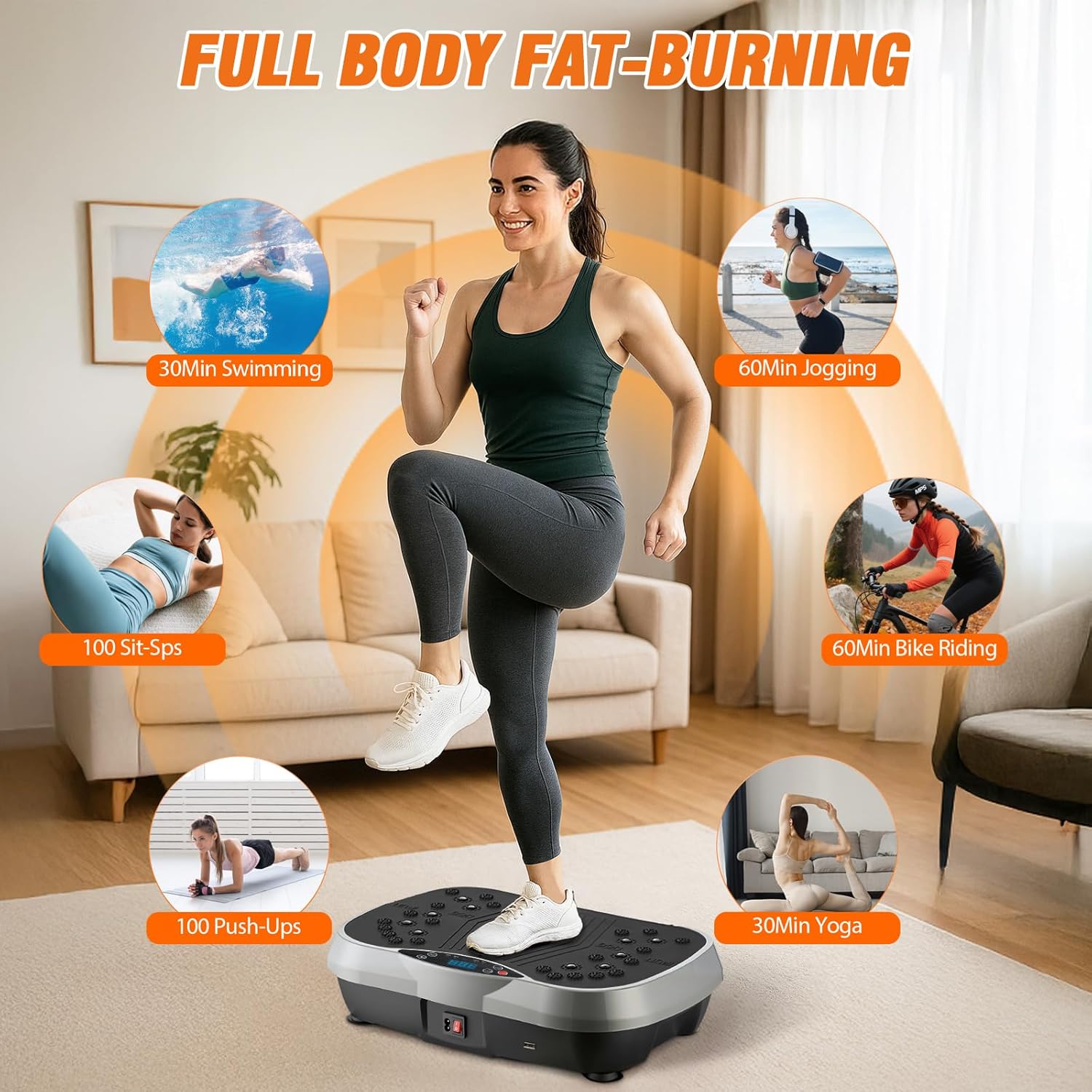 ALSO GO Vibration Plate Exercise Machine: Infographics