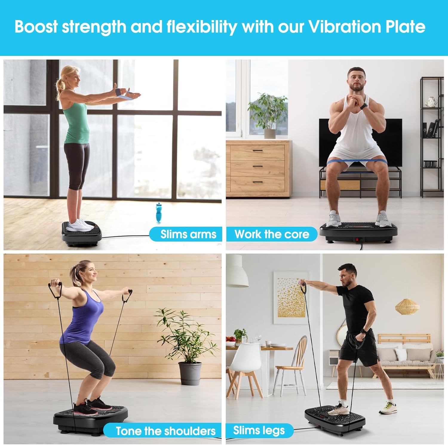 SoftGym Vibration Plate Exercise Machine for Lymphatic Drainage: Infographics