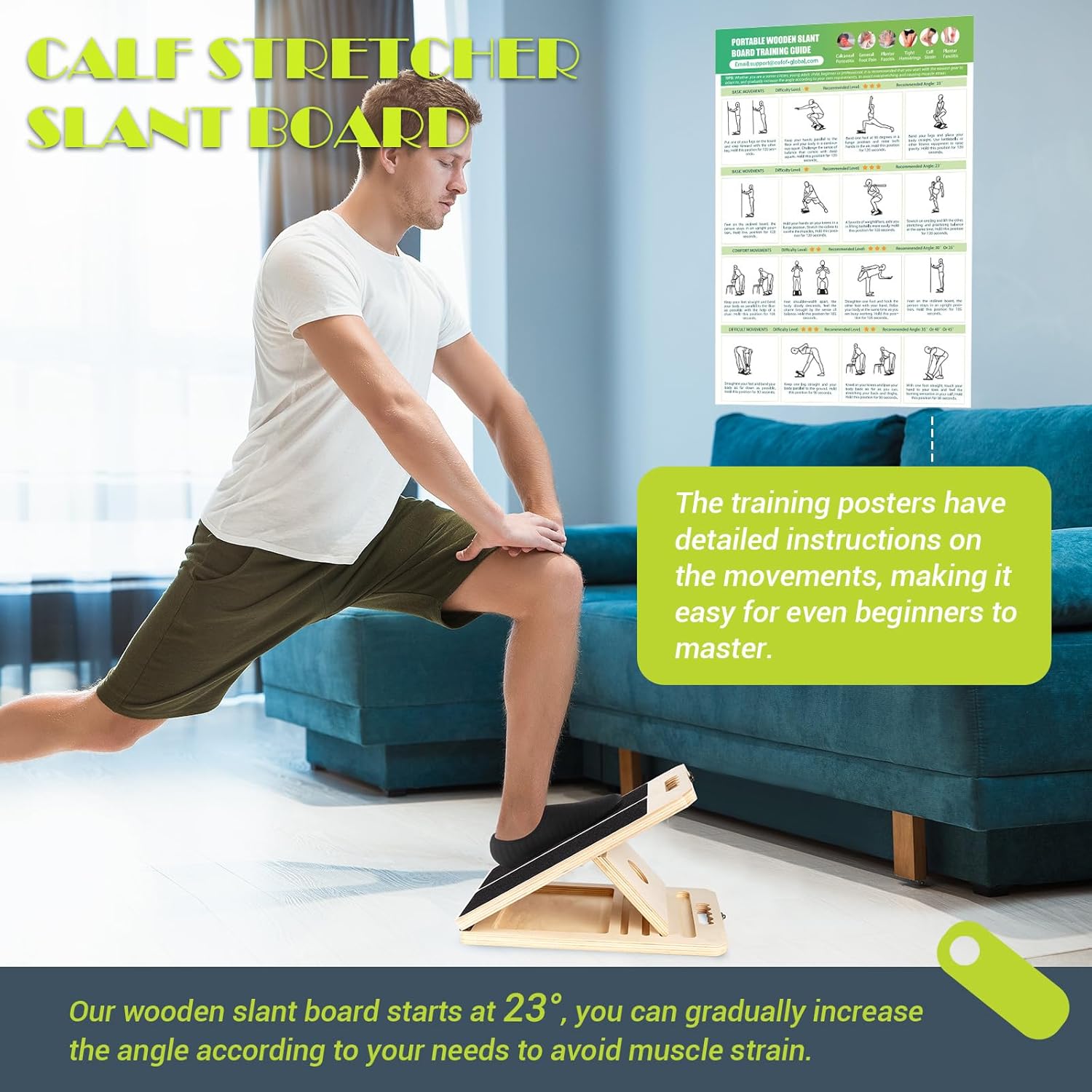 Slant Board for Calf Stretching: Infographics