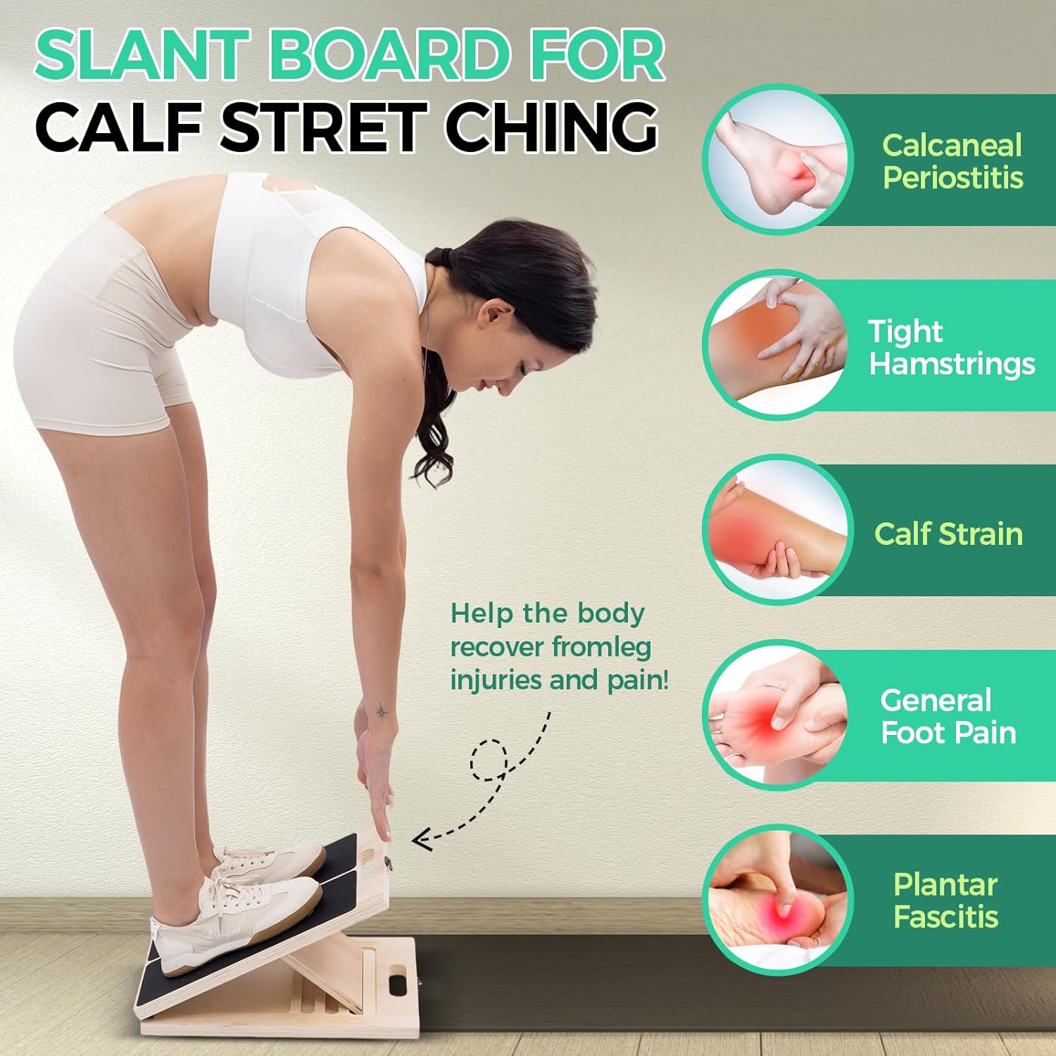 Slant Board for Calf Stretching: Infographics