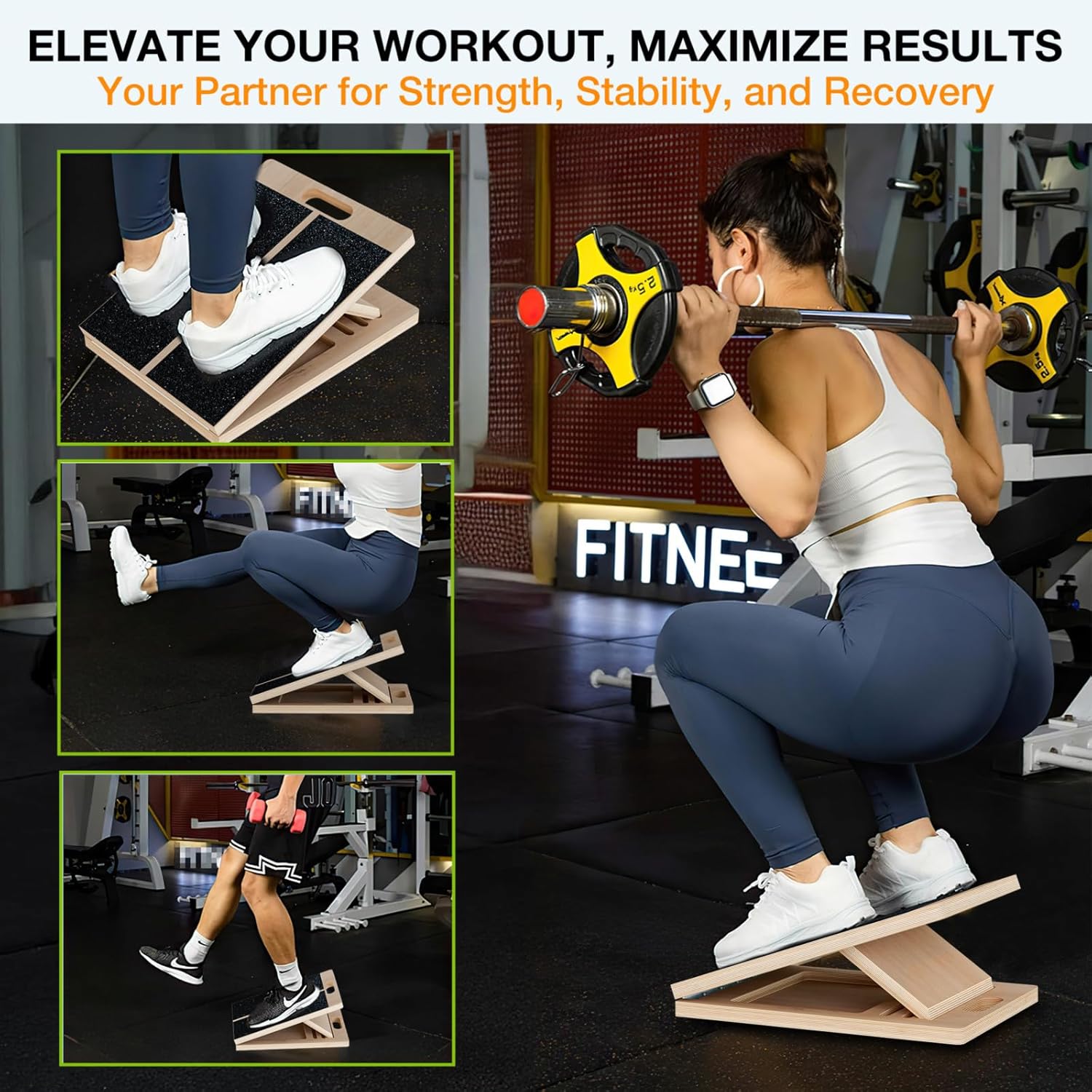 TEMI Slant Board for Calf-Stretching: Infographics