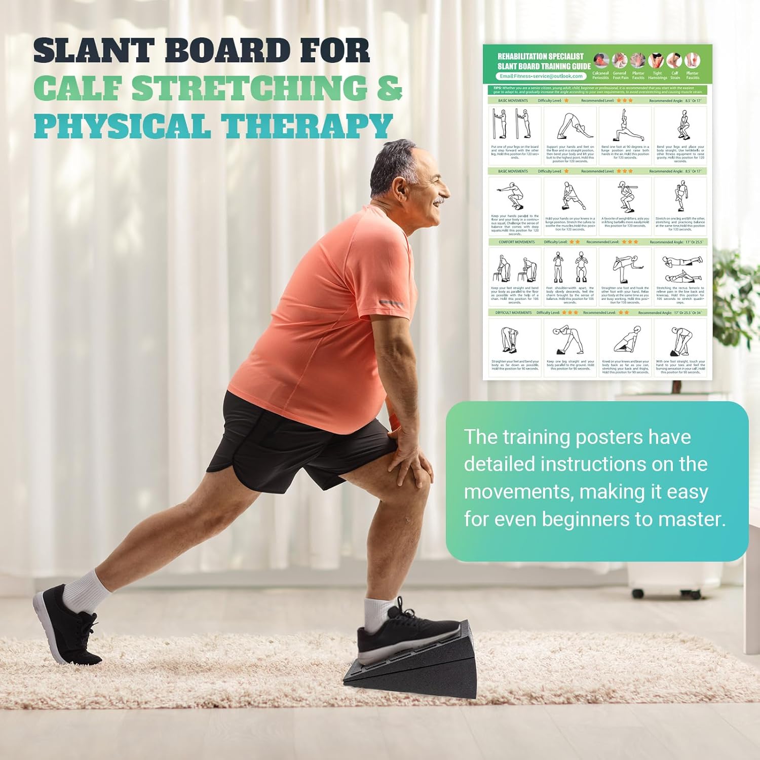 Slant Board for Calf Stretching: Infographics