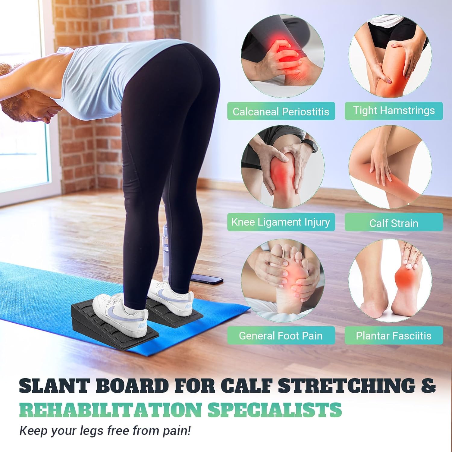 Slant Board for Calf Stretching: Infographics