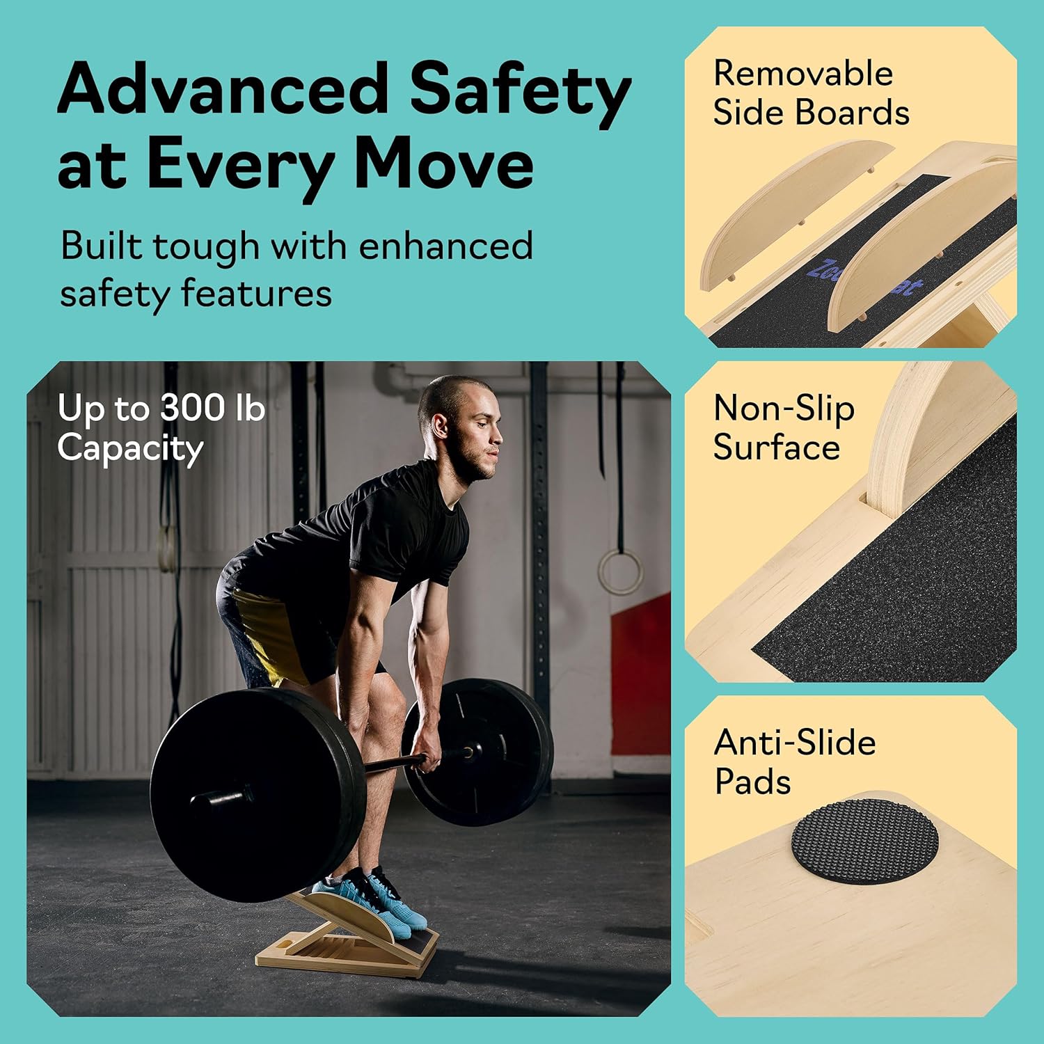 Slant Board with 6 Incline Angles: Infographics