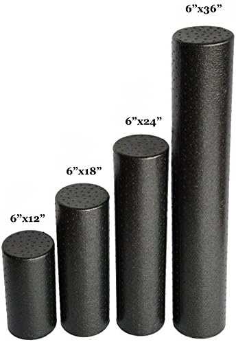 Shows the different size options available for the foam roller, helping customers choose the right length for their needs.