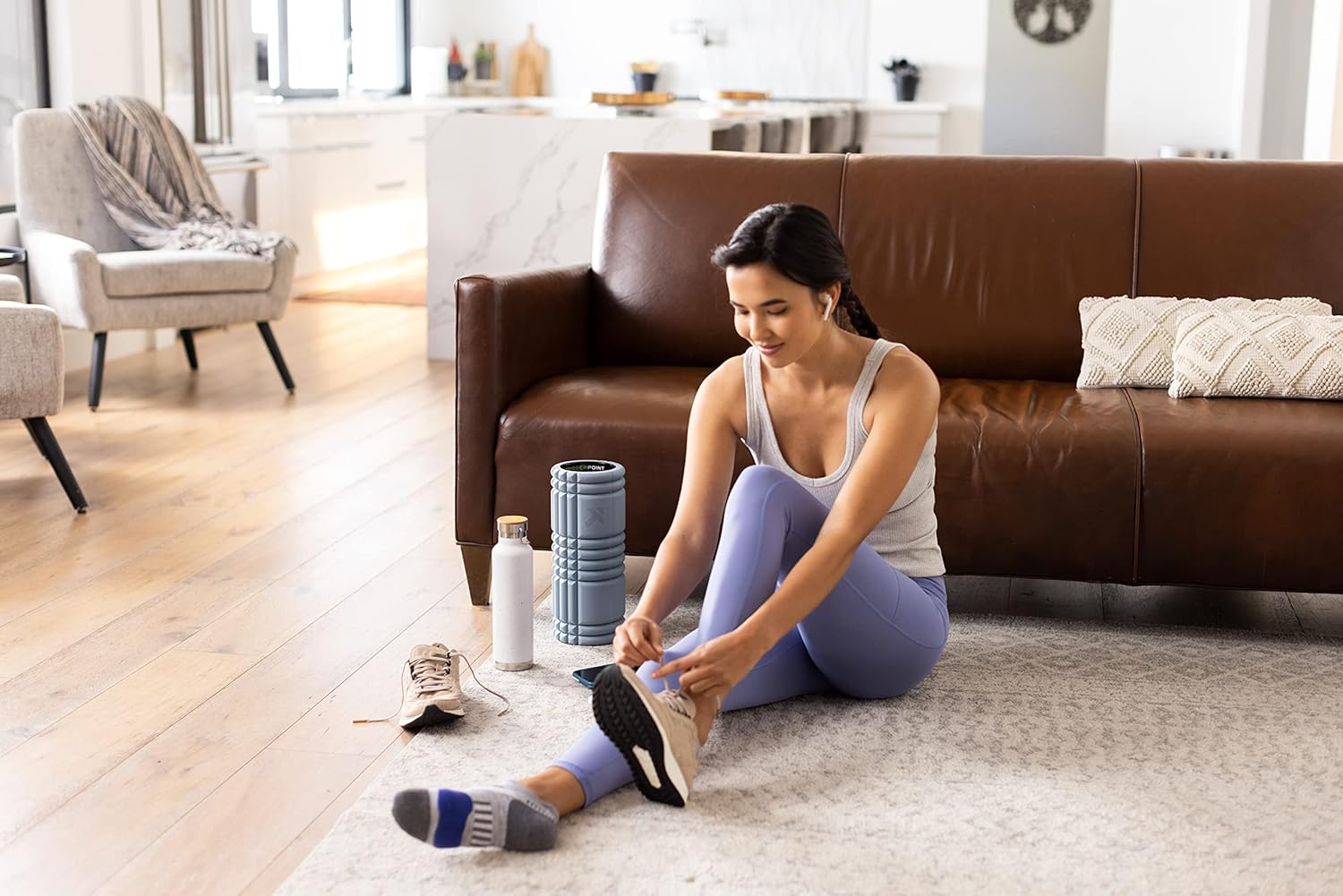 A lifestyle image shown the product in use inside of a living room. 

Condesned: In Home Application 