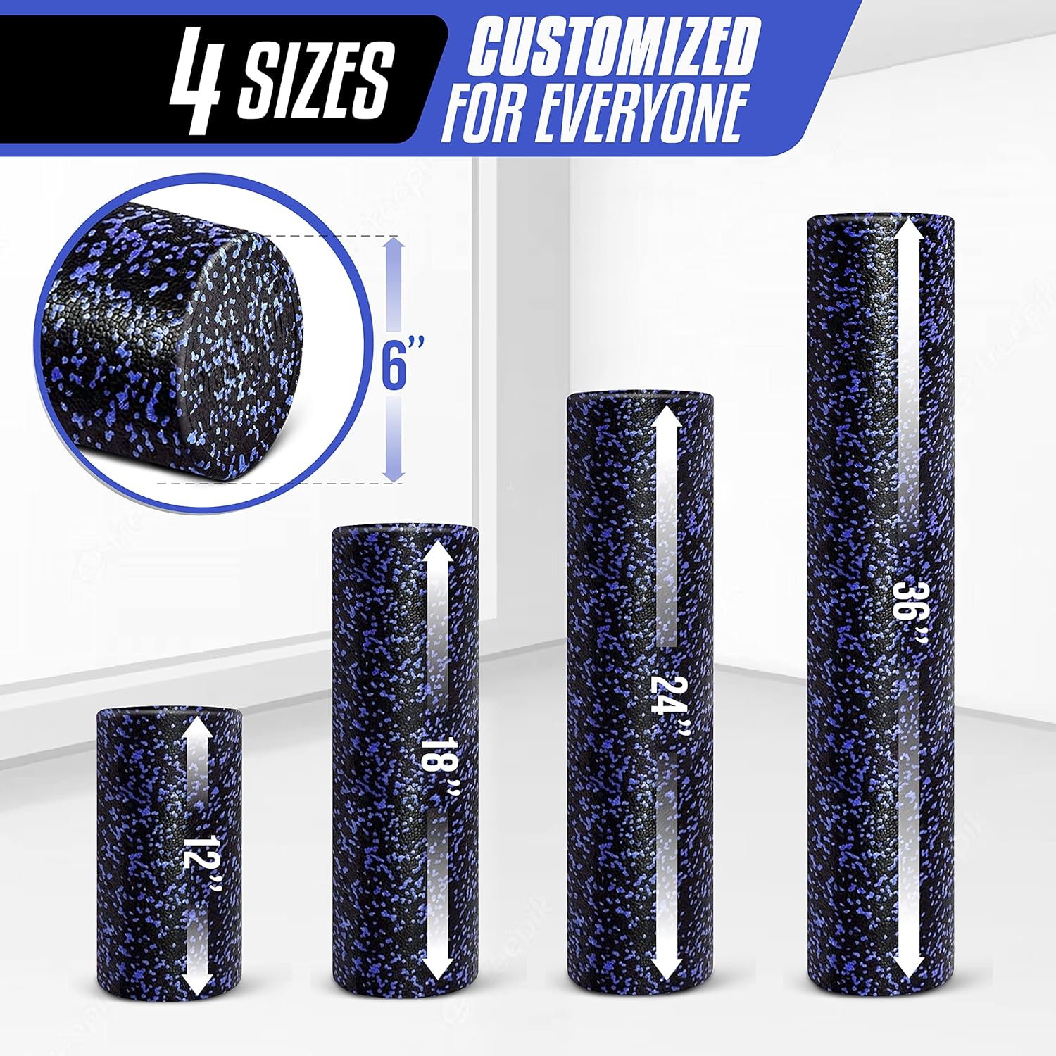 Shows the different size options available for the product, allowing customers to choose the most suitable size for their needs. Guides customers in selecting the appropriate size by visually…