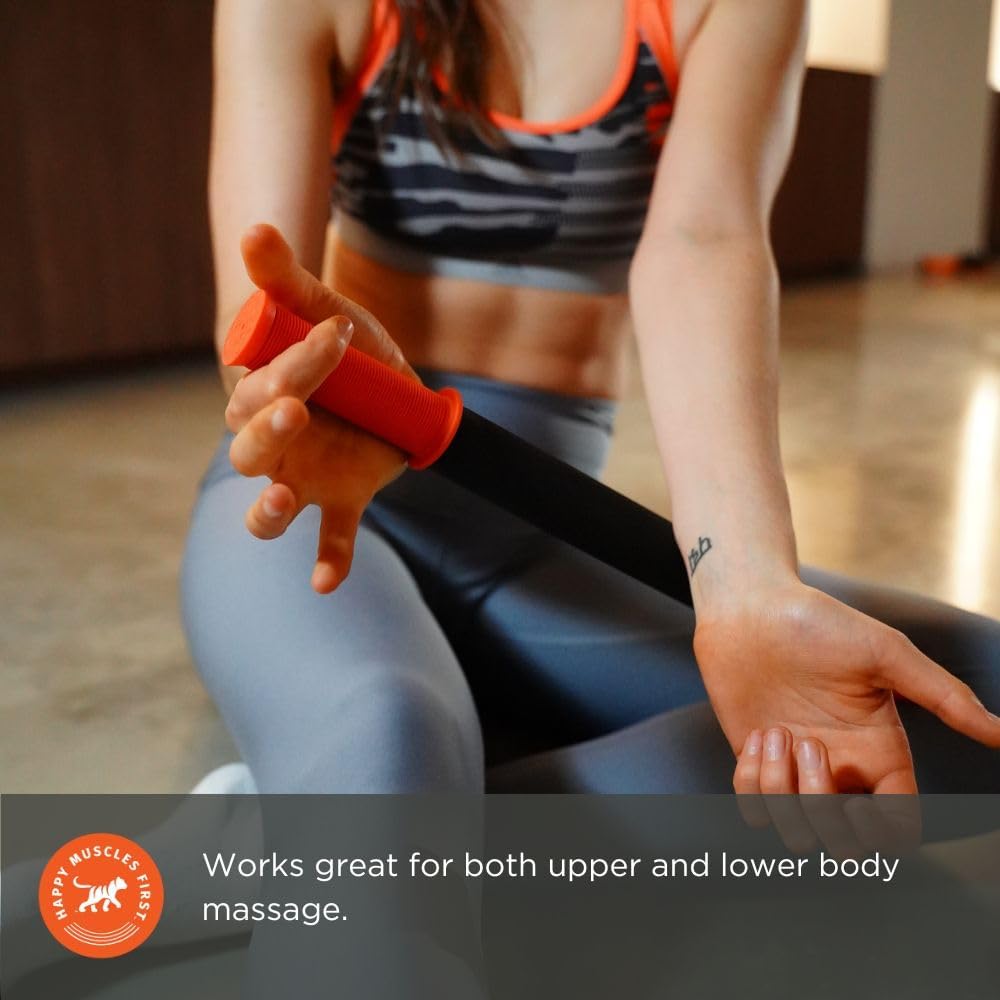 Tiger Tail 18in Massage Stick Portable Roller: Infographics
