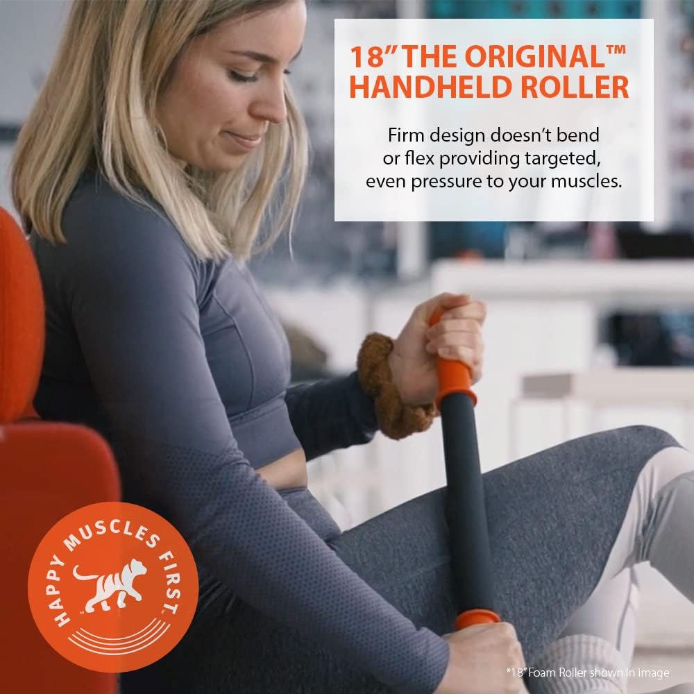 Emphasizes the product's firm design that provides targeted pressure for muscle relief.