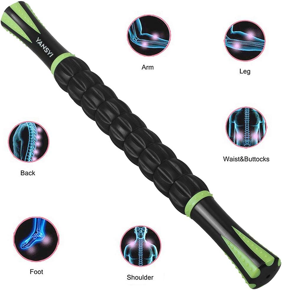 Demonstrates the product's ability to massage various body parts, highlighting its versatility and effectiveness for different areas.