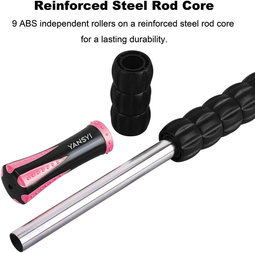 Highlights the durable construction of the product, emphasizing its reinforced steel rod core for long-lasting use.