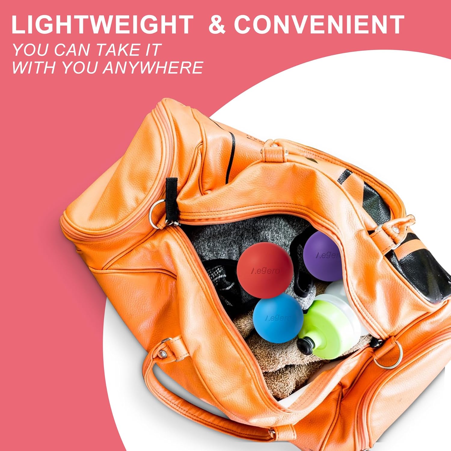 Emphasizes the product's lightweight and convenient nature, encouraging customers to take it anywhere.