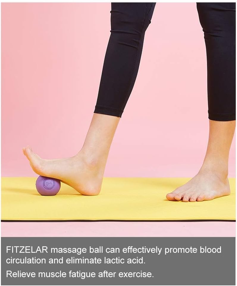 Demonstrates how to use the massage ball to relieve muscle fatigue and promote circulation after exercise. Highlights the product's ability to effectively promote blood circulation and eliminate…