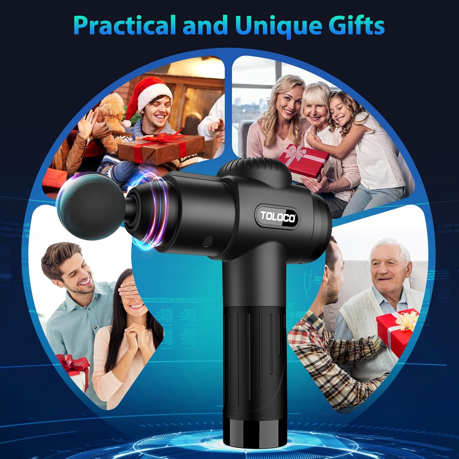 TOLOCO Massage Gun: Infographics