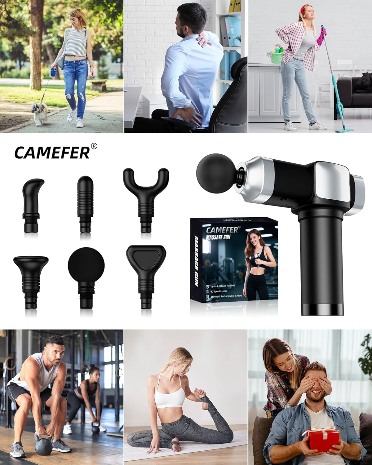 Deep Tissue Massage Gun: Infographics