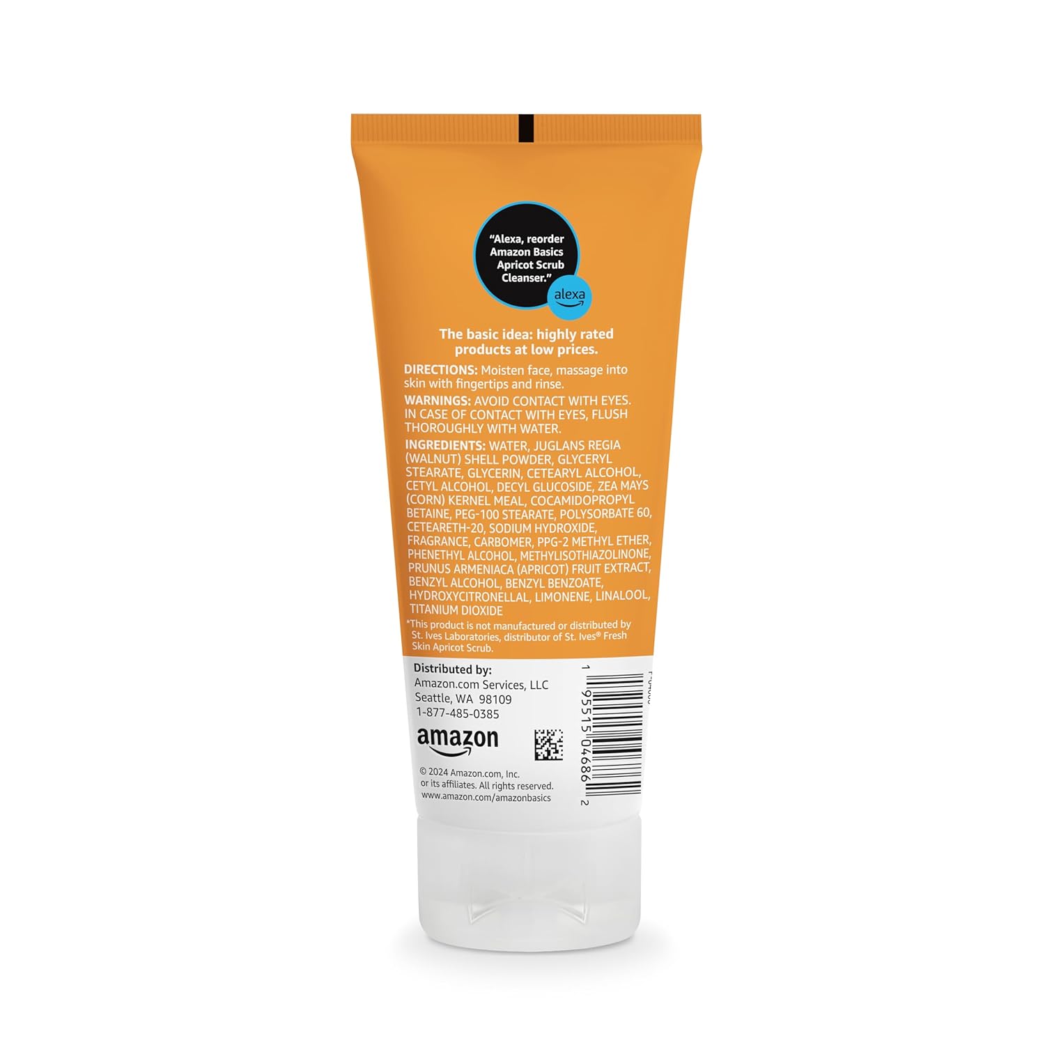 Provides clear directions on how to use the face scrub cleanser, ensuring proper application for best results. Informs users about safety precautions and provides a comprehensive list of ingredients…
