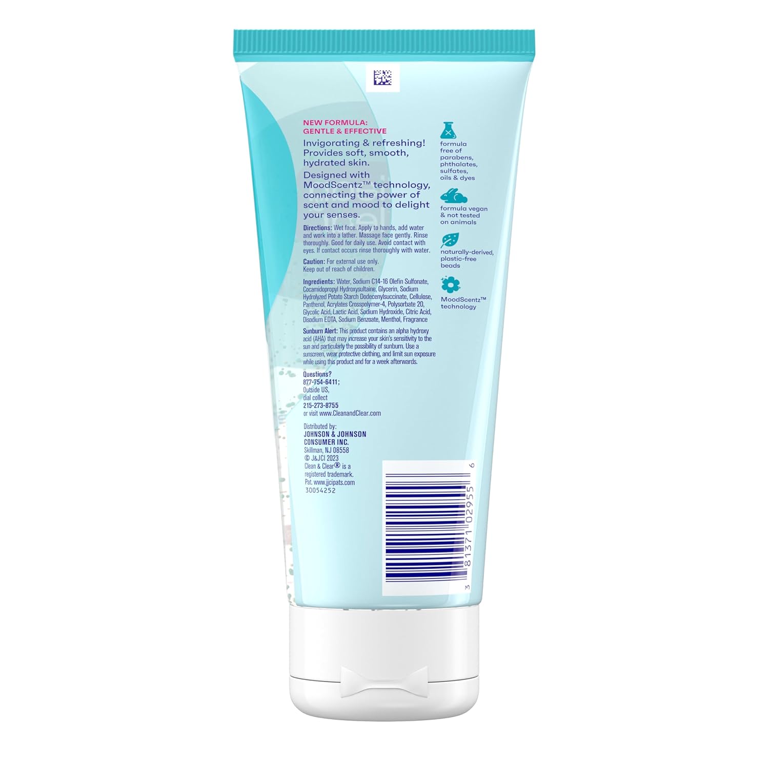 Clean & Clear Deep Action Exfoliating Facial Cleanser: Infographics