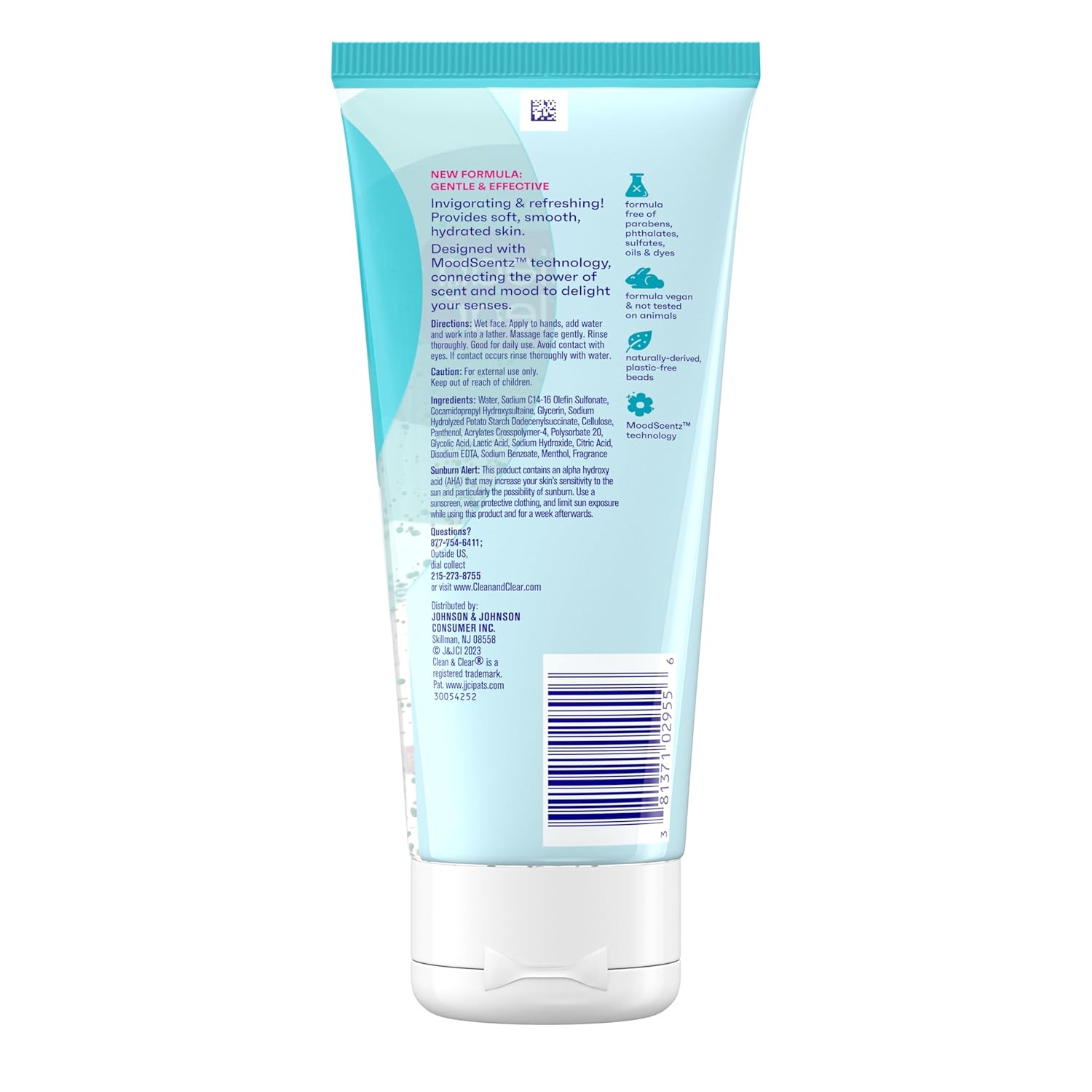 Clean & Clear Deep Action Exfoliating Facial Cleanser: Infographics