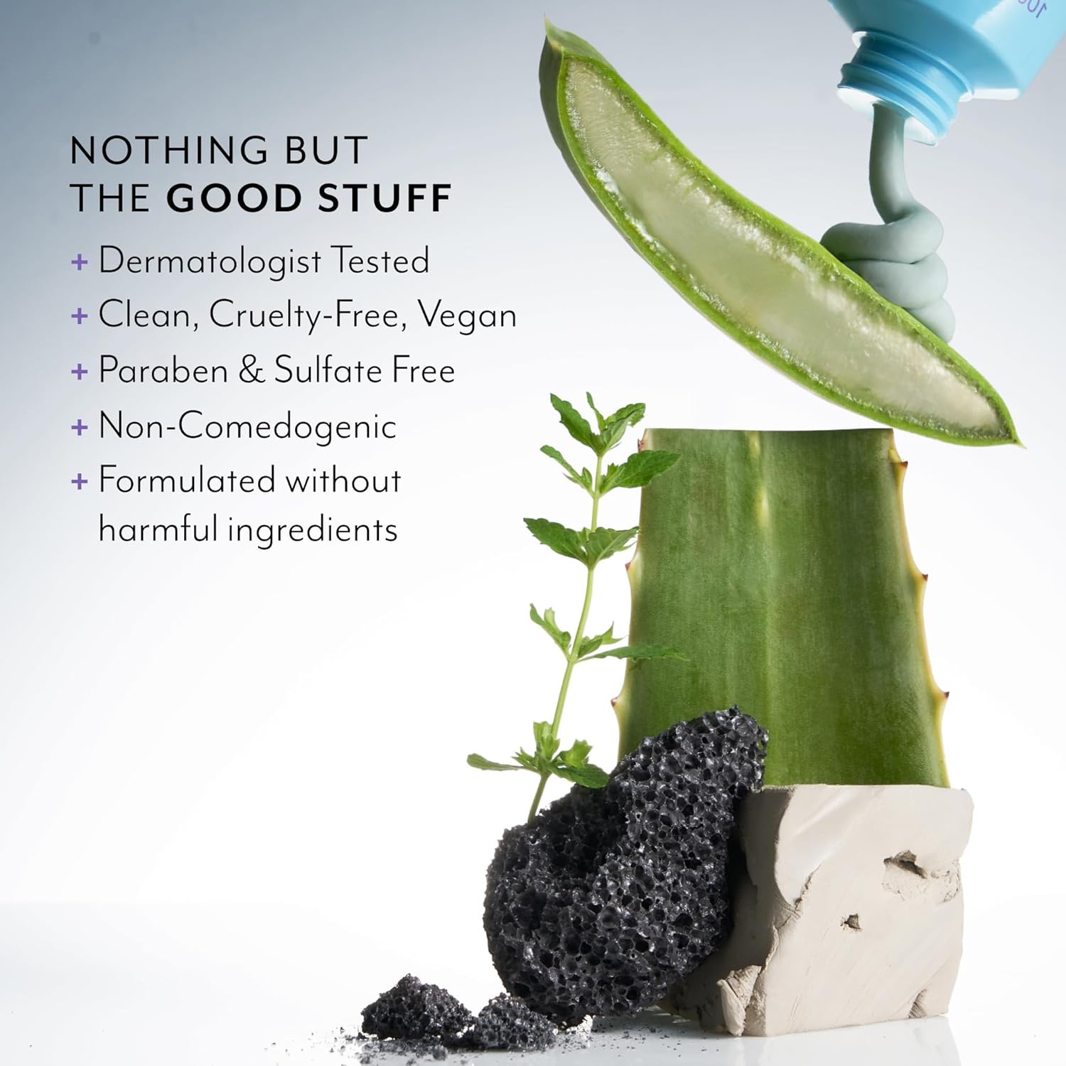 Highlights multiple benefits of the product, emphasizing its natural, clean, and safe formulation to appeal to health-conscious consumers. Reassures customers about the product's safety and ethical…