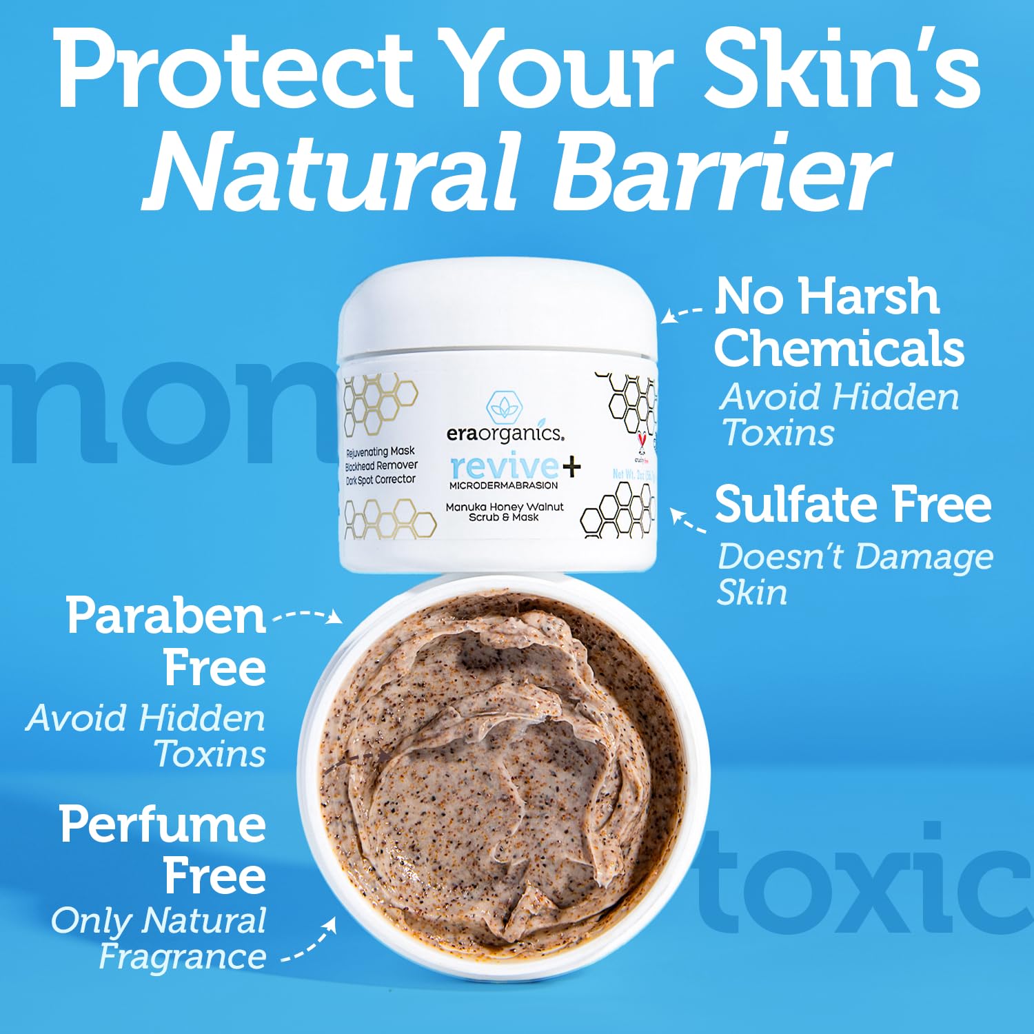 Manuka Honey Exfoliating Face Scrub: Infographics
