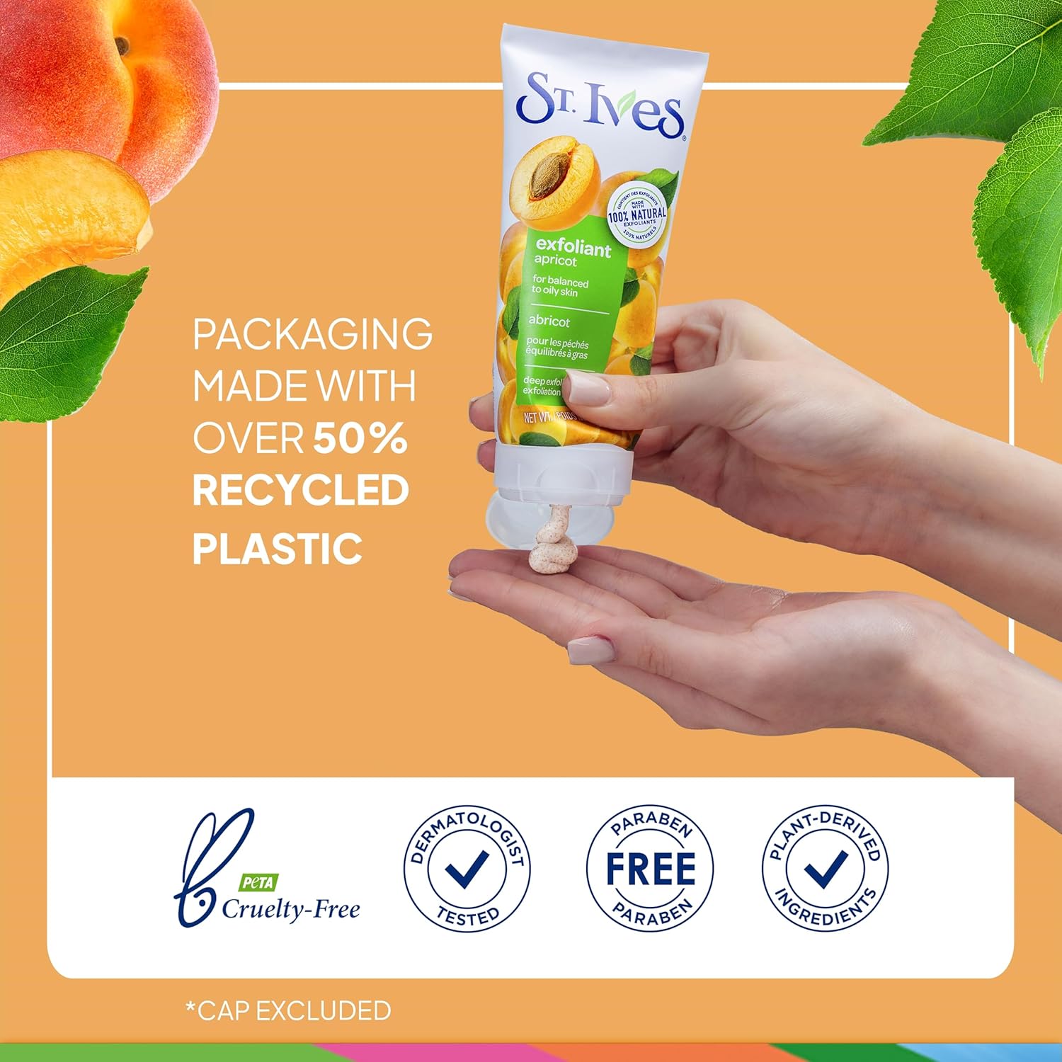 St. Ives Fresh Skin Apricot Face Scrub: Infographics