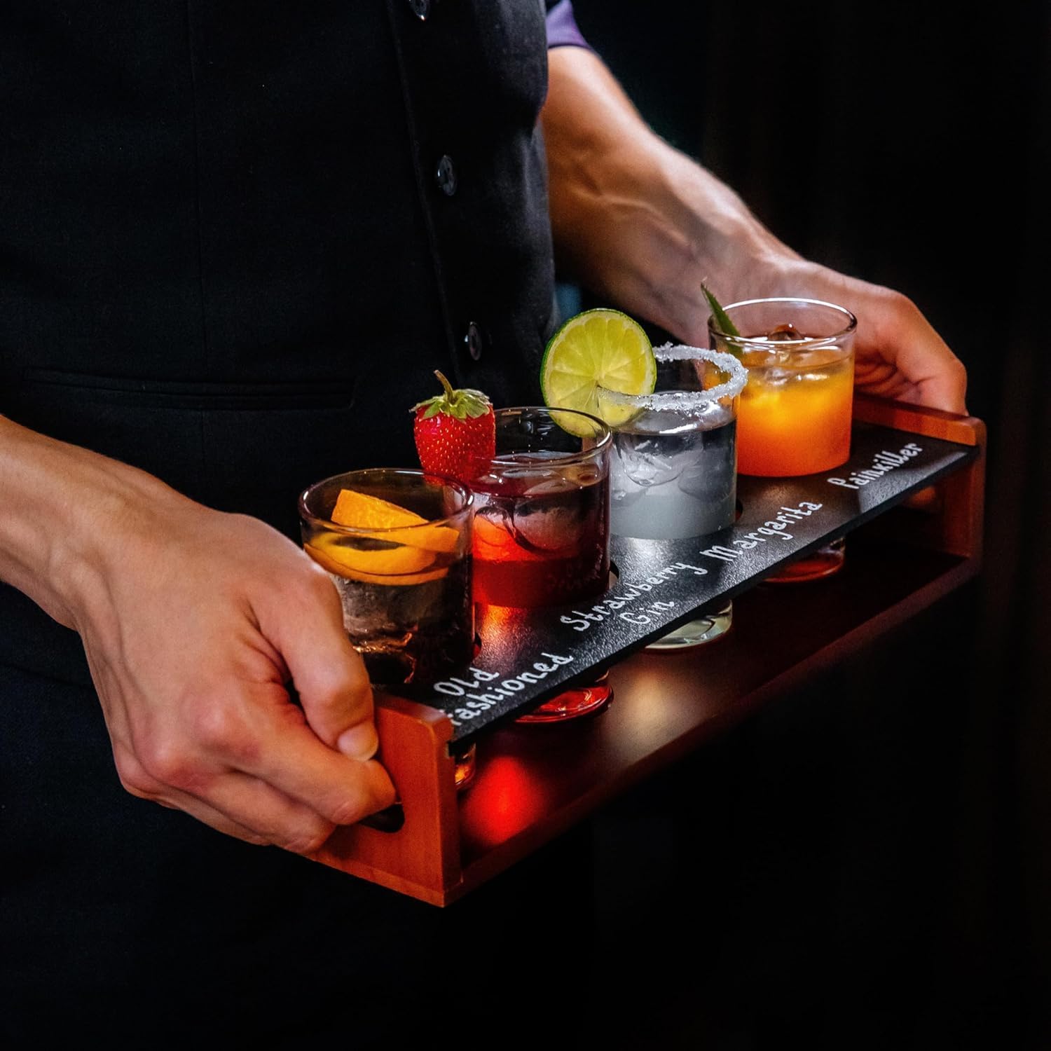 Showcases the product's ability to serve multiple cocktails simultaneously, highlighting its versatility for entertaining or bartending.