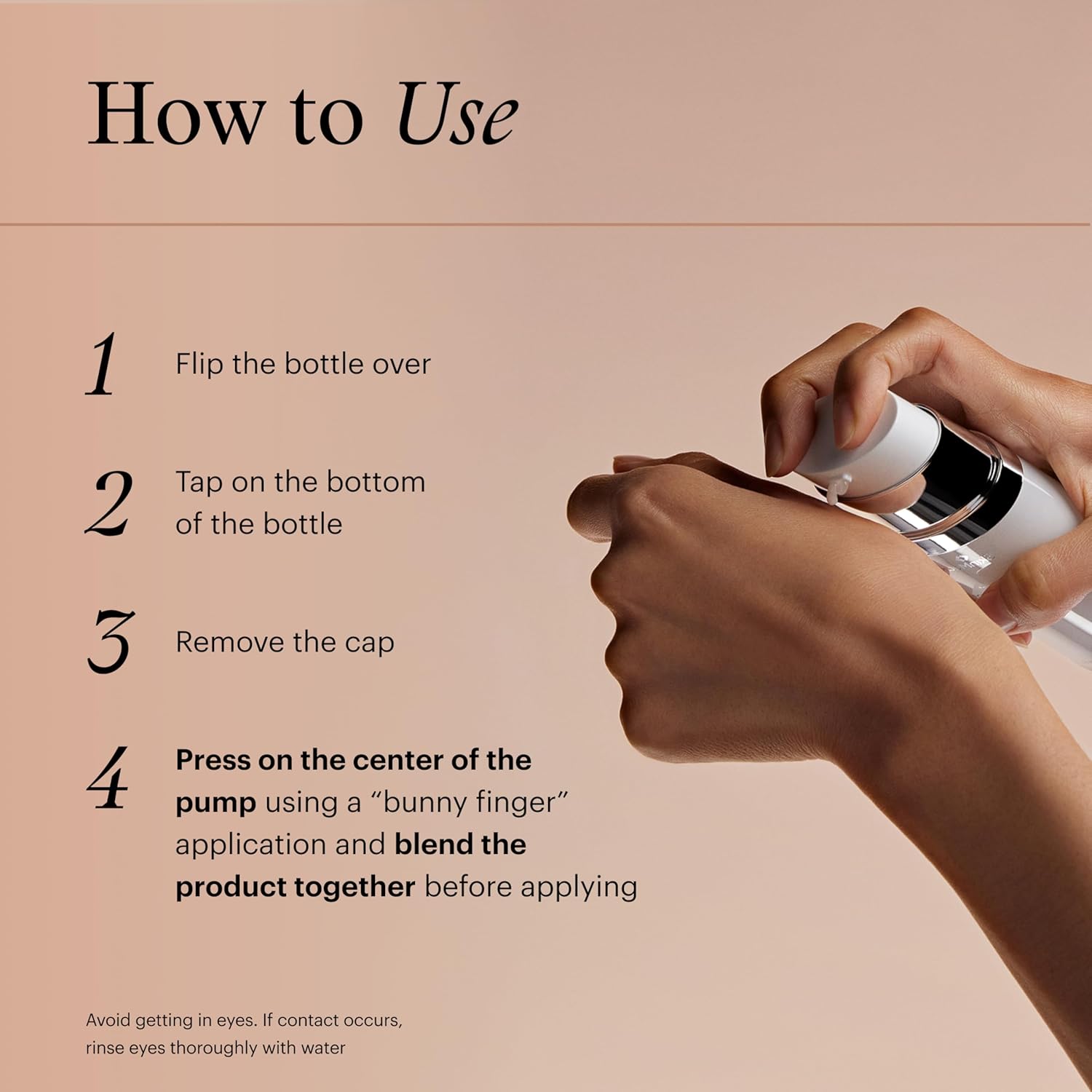 Provides step-by-step instructions on how to properly use and apply the product, ensuring customers use it correctly for optimal results.