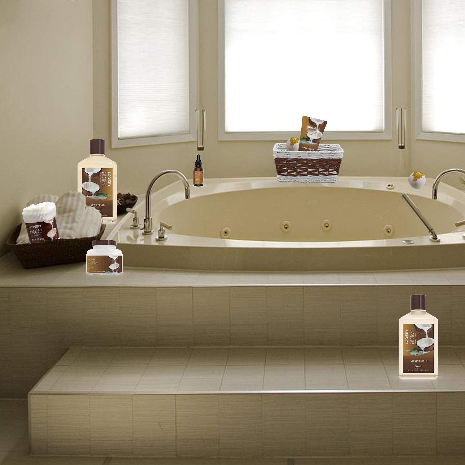 Demonstrates how the product line can be used to create a luxurious, spa-like experience in a home bathroom setting.