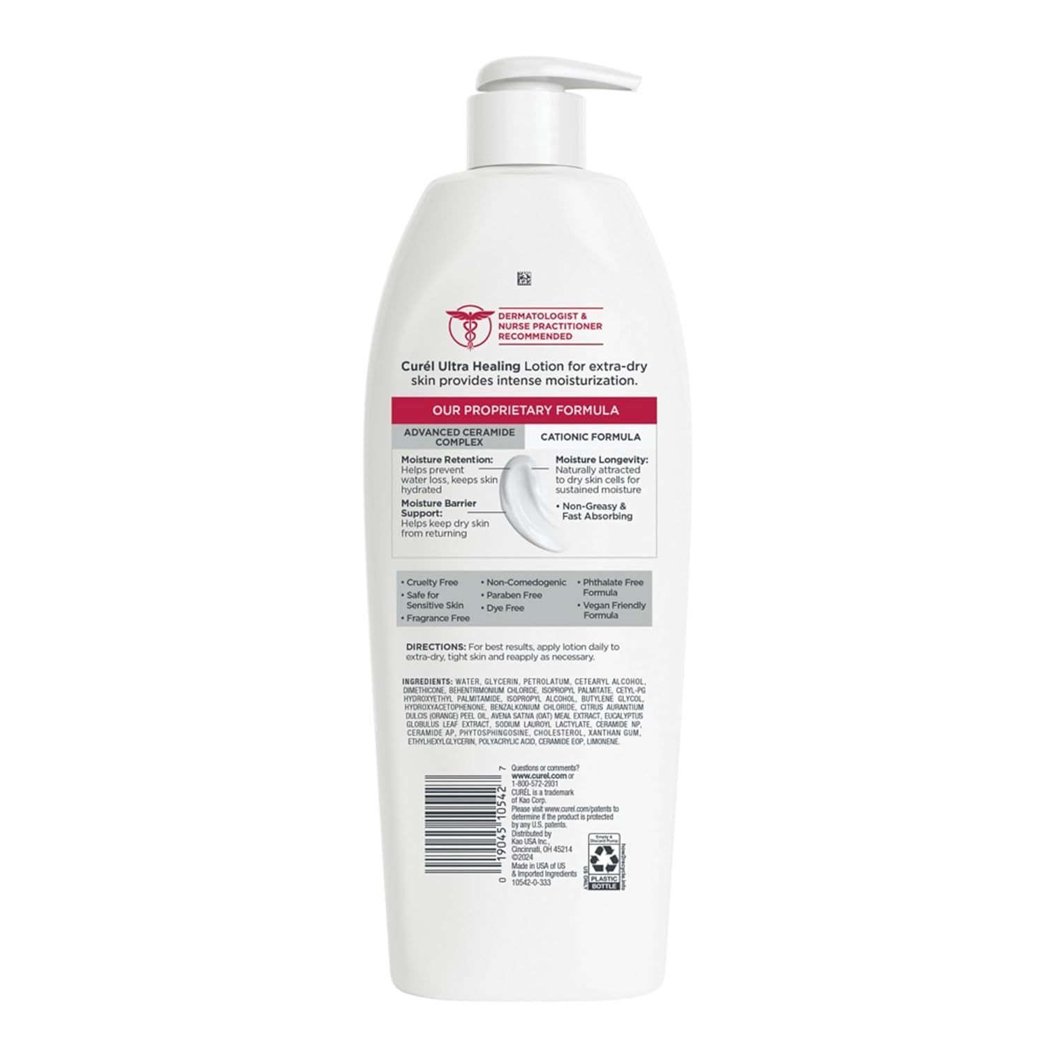 Curel Ultra Healing Lotion for Sensitive and Dry Skin: Infographics