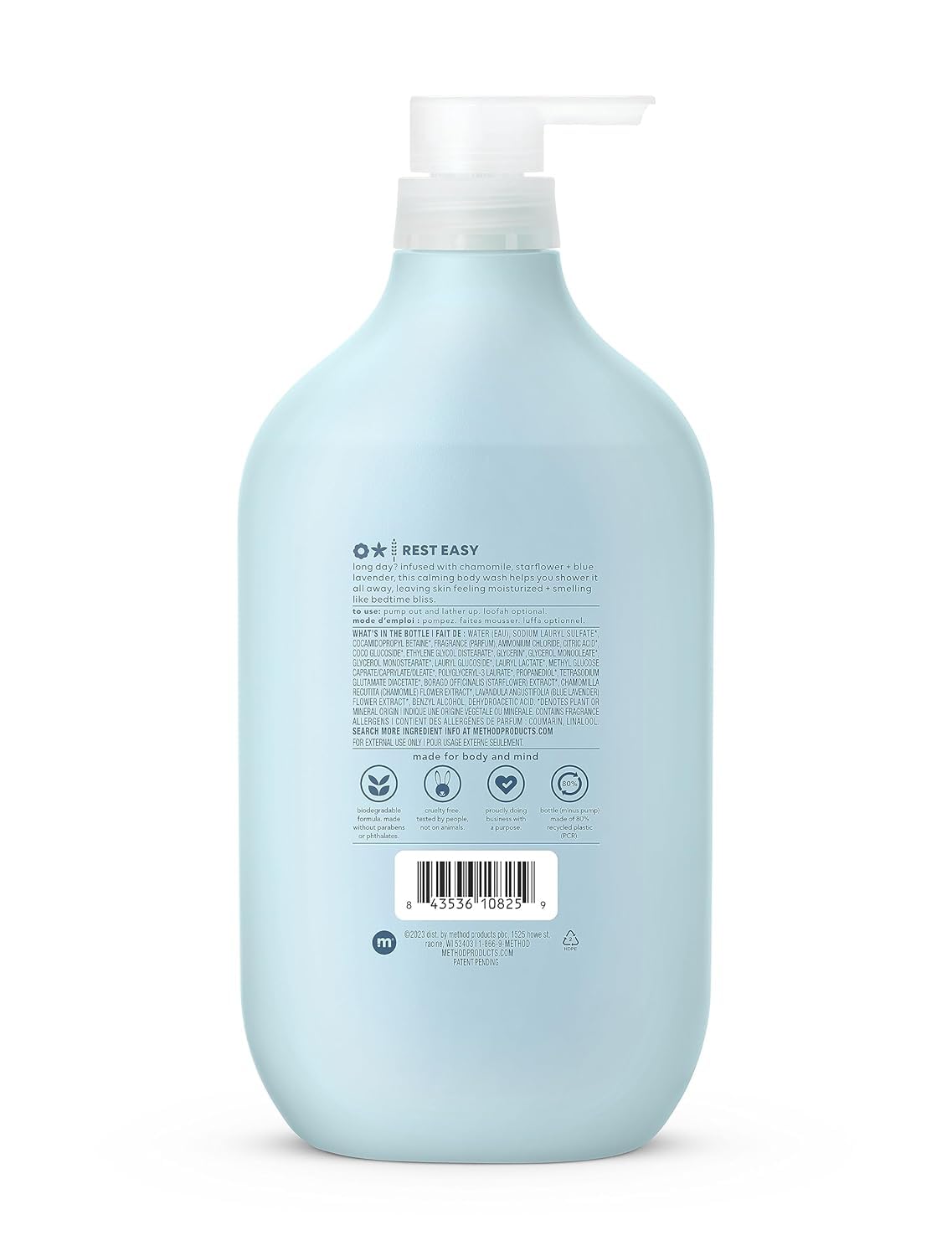 Highlights the product's calming and moisturizing properties to help users relax and feel refreshed. Reassures customers about the product's natural formulation and ethical manufacturing practices.