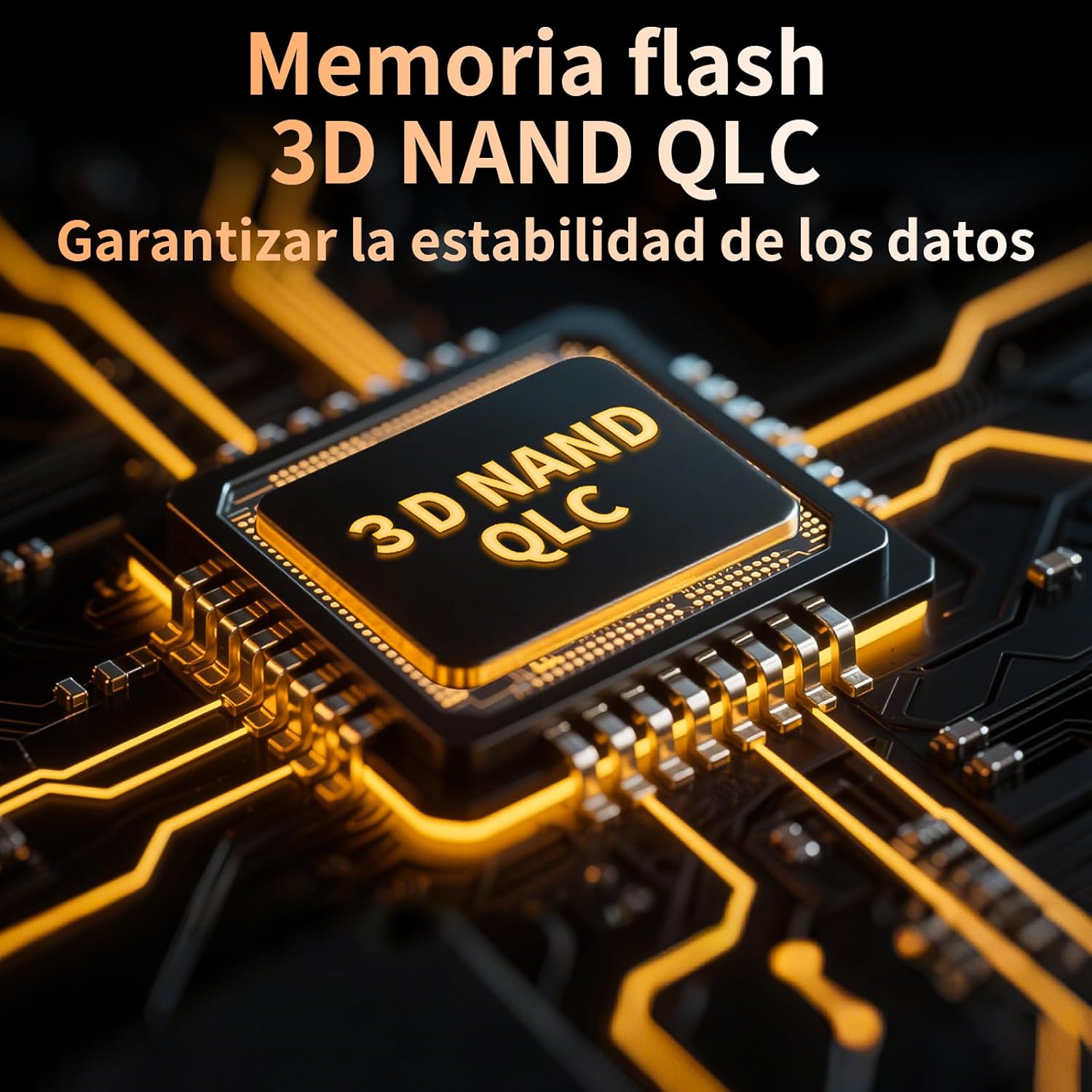 Highlights the advanced memory technology used in the product to ensure data stability and reliability.