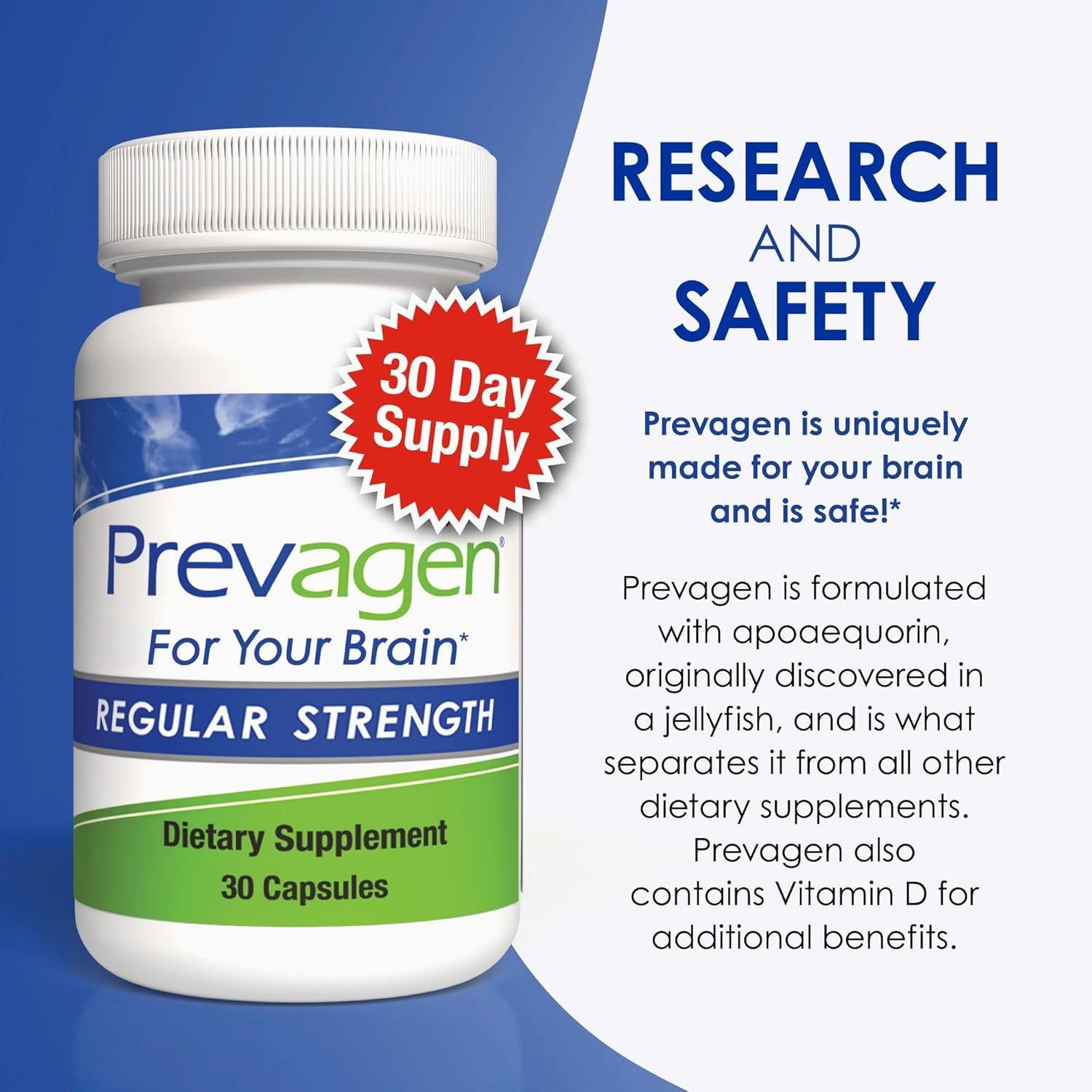 Emphasizes the product's safety for brain health and its unique formulation to differentiate it from other supplements. Highlights multiple benefits including brain health, supply duration, key…