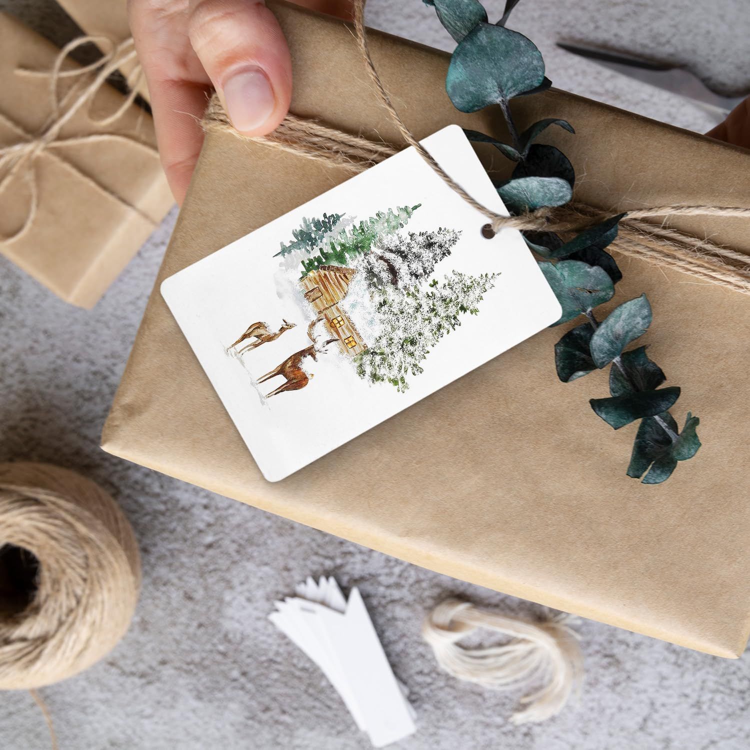 Evokes a festive winter holiday mood to make the product feel relevant for seasonal gifting or decorating.